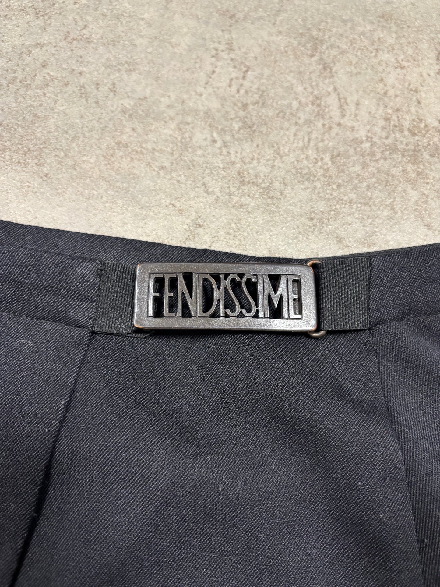 Falda Traje Ajustable Fendi 90s Vintage - S