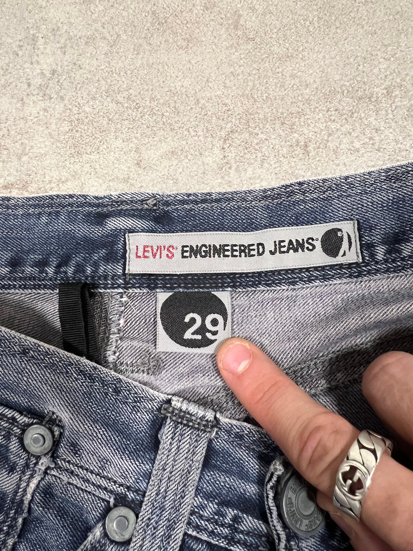 Pantalones Vaqueros Asimétricos  Vintage Levi’s Engineered 00’s - S