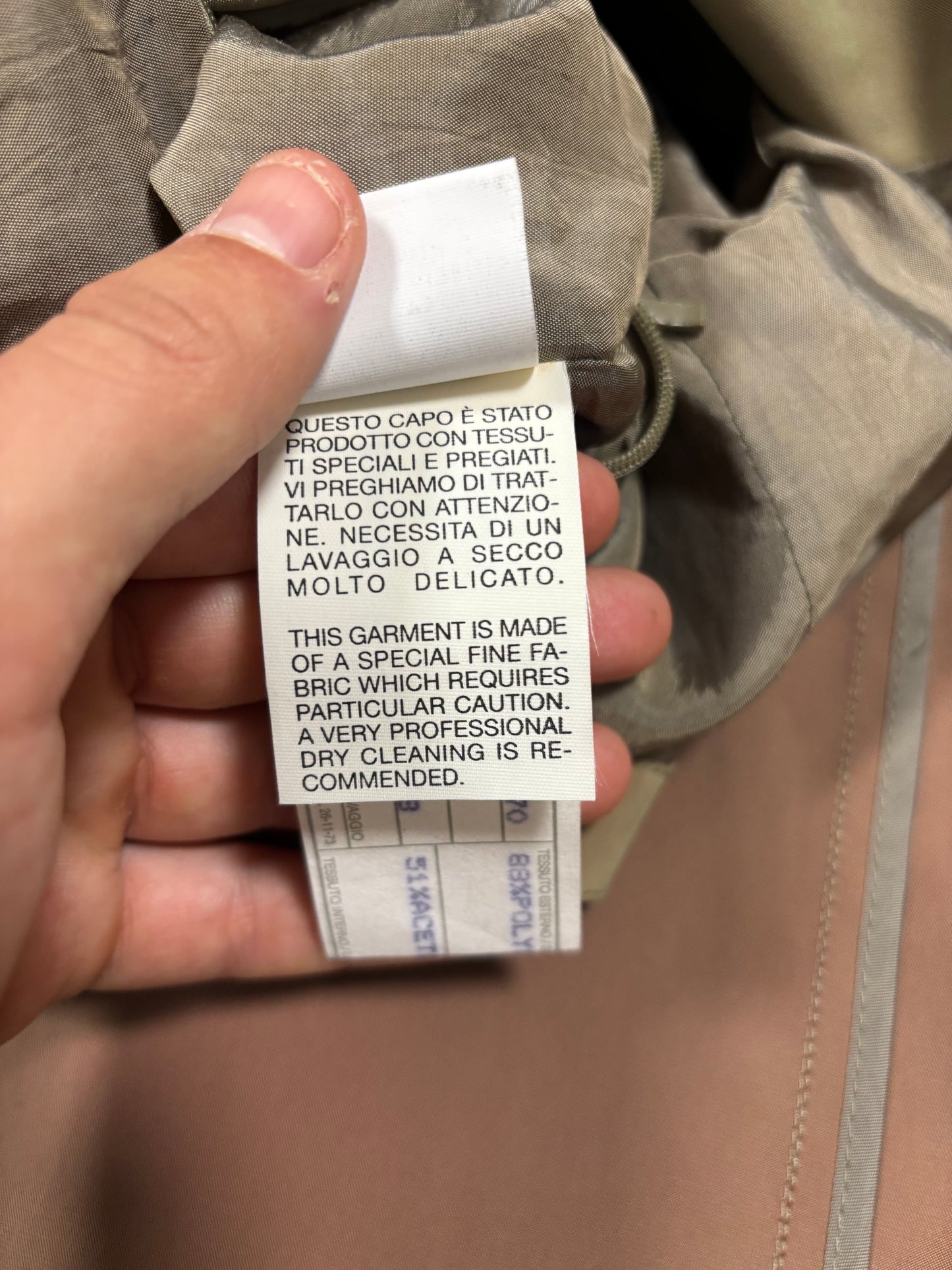 Gabardina Shiny Armani Collezioni 90s Vintage - M