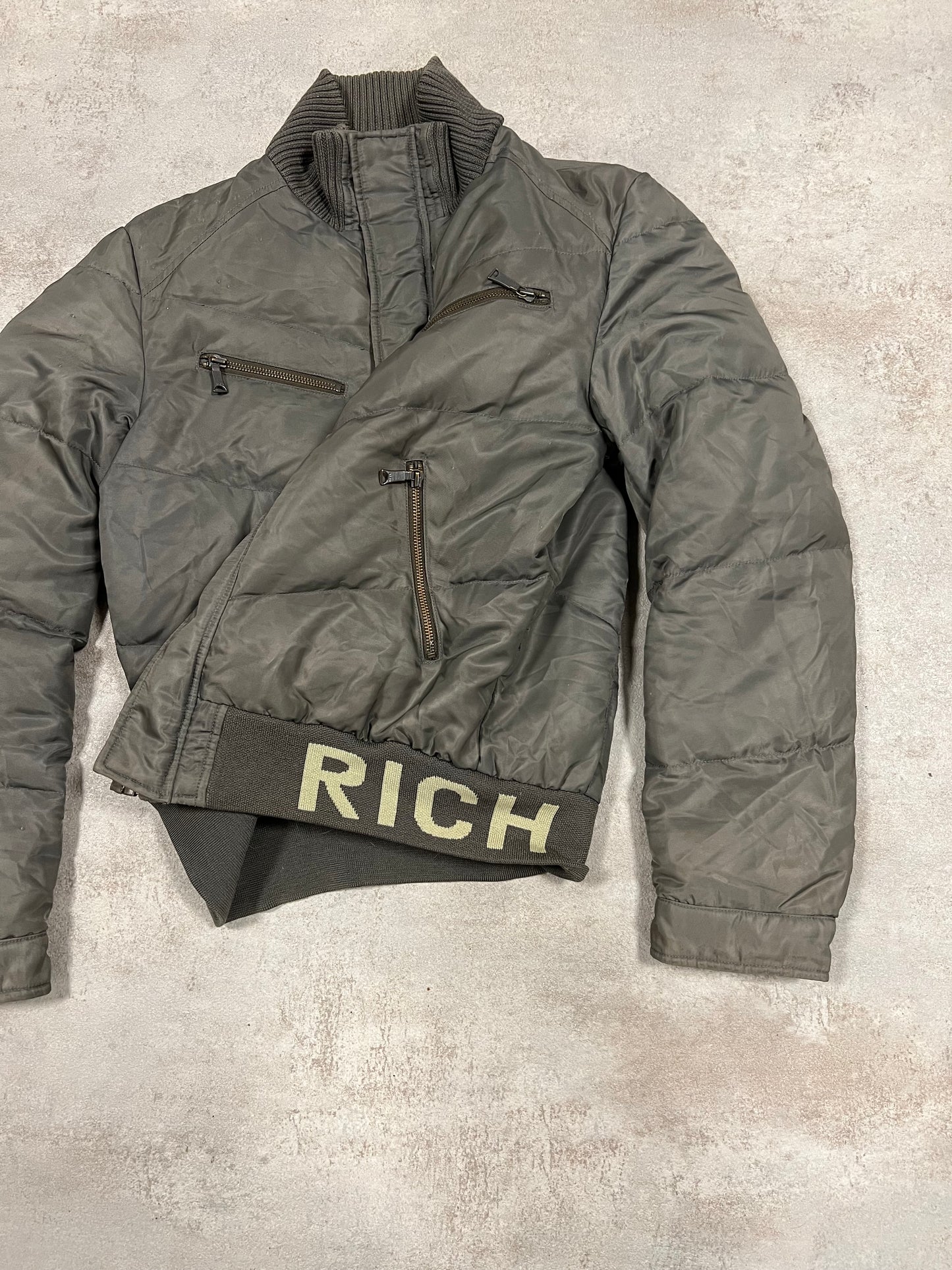 Chaqueta Bomber Vintage Richmond 00’s Multizip - M