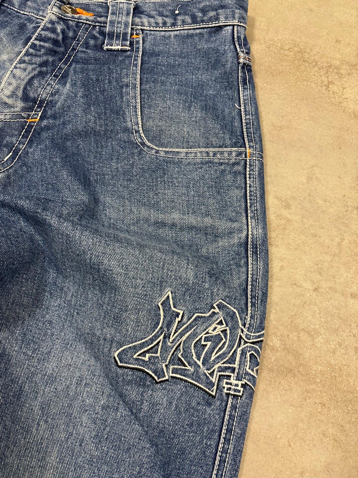 Pantalones Baggy ‘Logo Embroidered’ Sir Benni Miles 00s Vintage - M