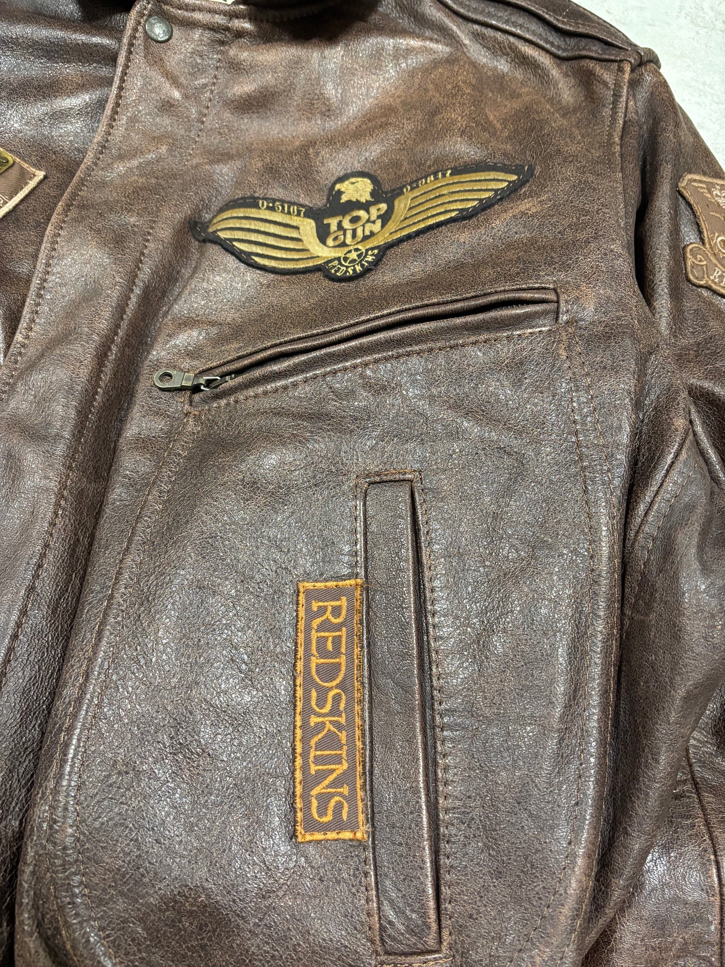 Chaqueta Cuero B32 Redskins 00s Vintage - XL