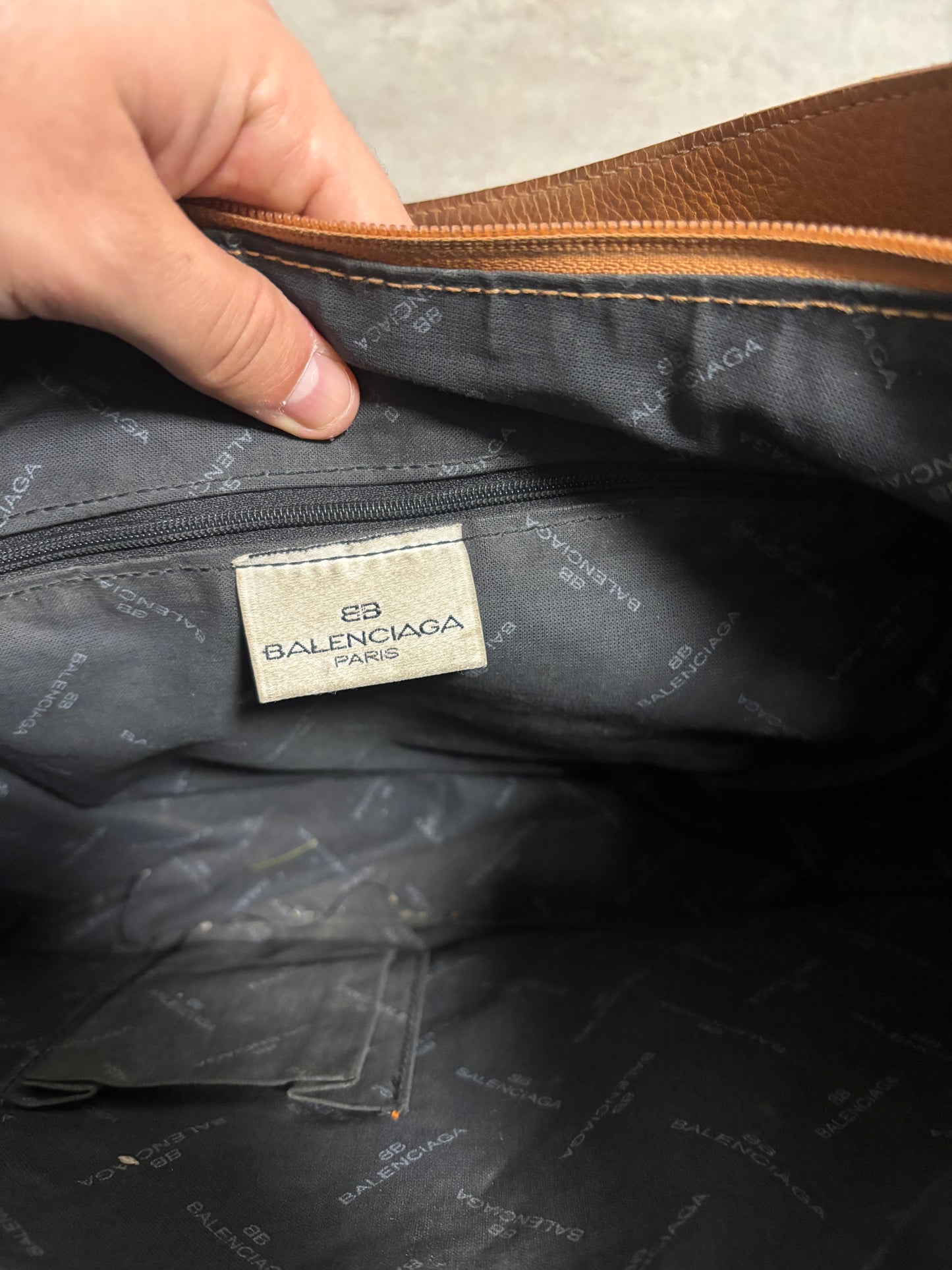 Bolso Hombro Piel ‘Dos Tonos’ Balenciaga 00s Vintage