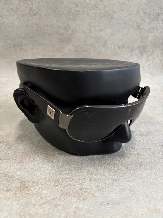Gafas Aviador Pantalla Loewe Patilla Cuero 00s Vintage