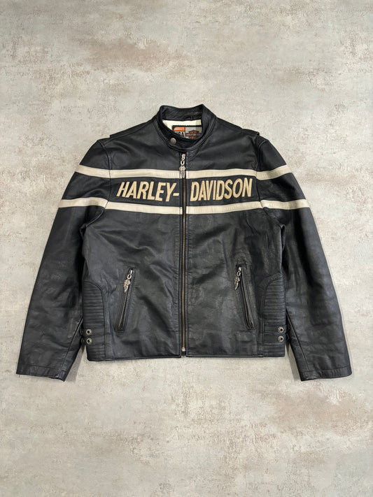Vintage Harley Davidson 2003 '100 Years' Leather Jacket - S