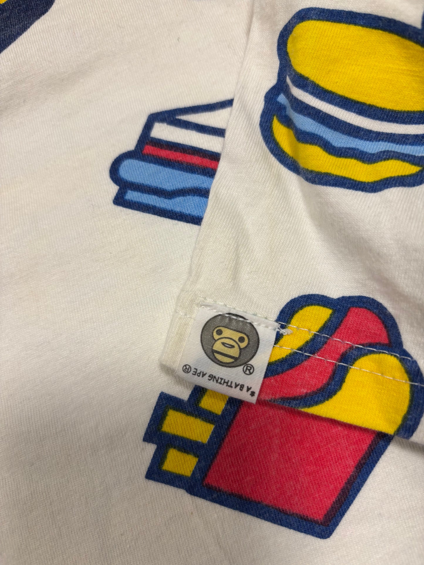 Camiseta Estampada Baby Milo Bape 00s Vintage - L