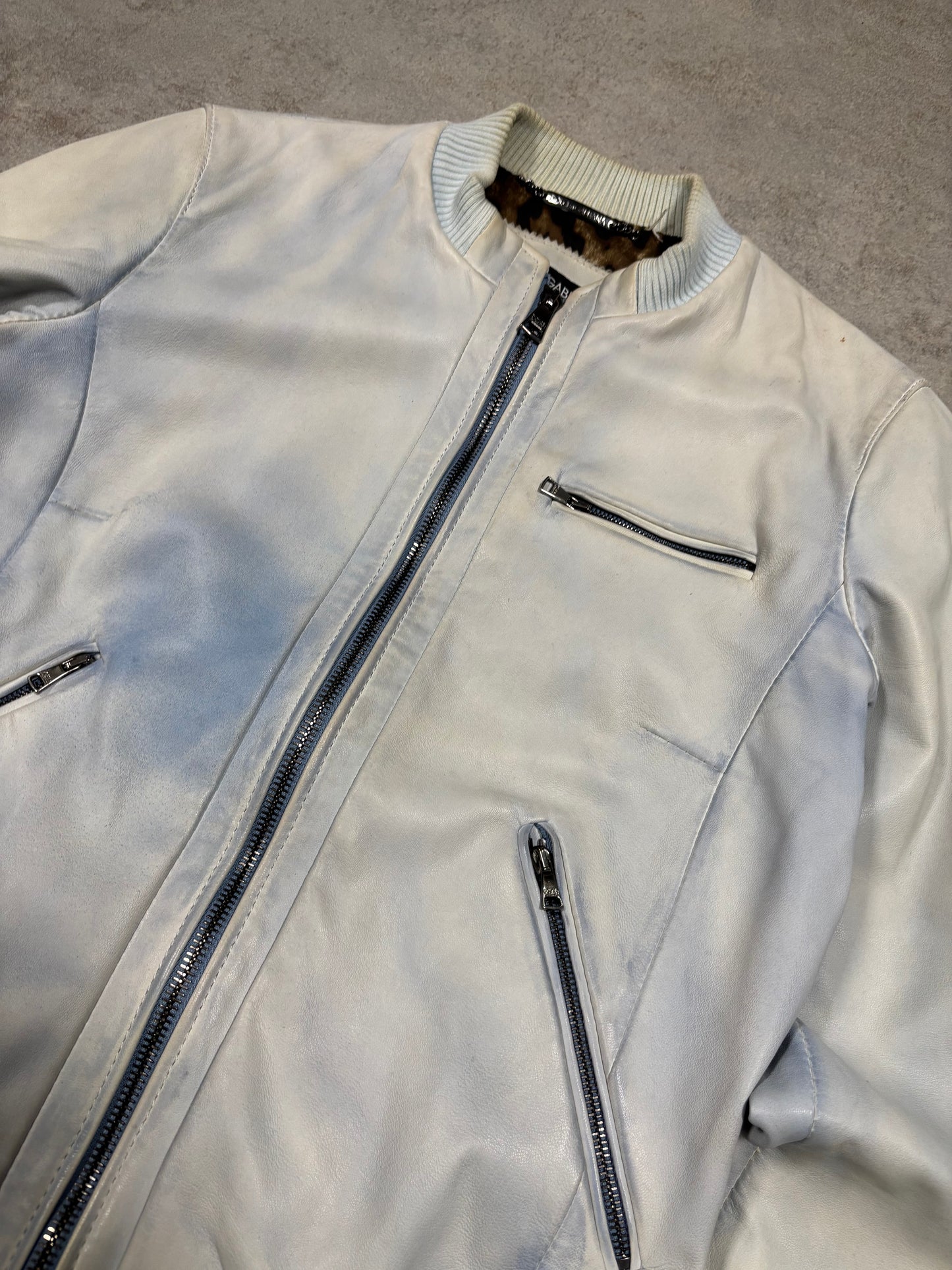 Chaqueta Cuero Fluido Dolce & Gabbana Color Difuminado - S