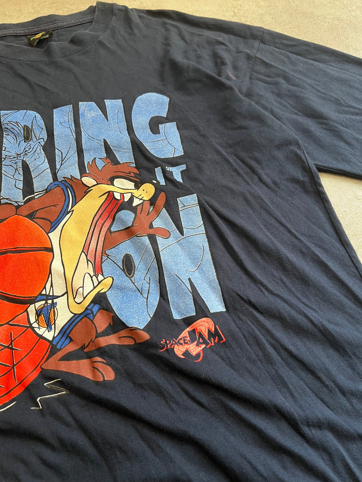 Camiseta Vintage Looney Tunes Space Jam 1997 - L