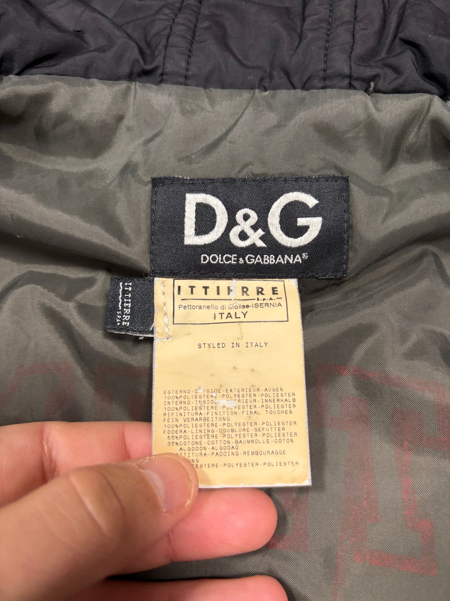 Chaqueta Bomber Cargo Dolce & Gabbana A/W2003 Vintage - M