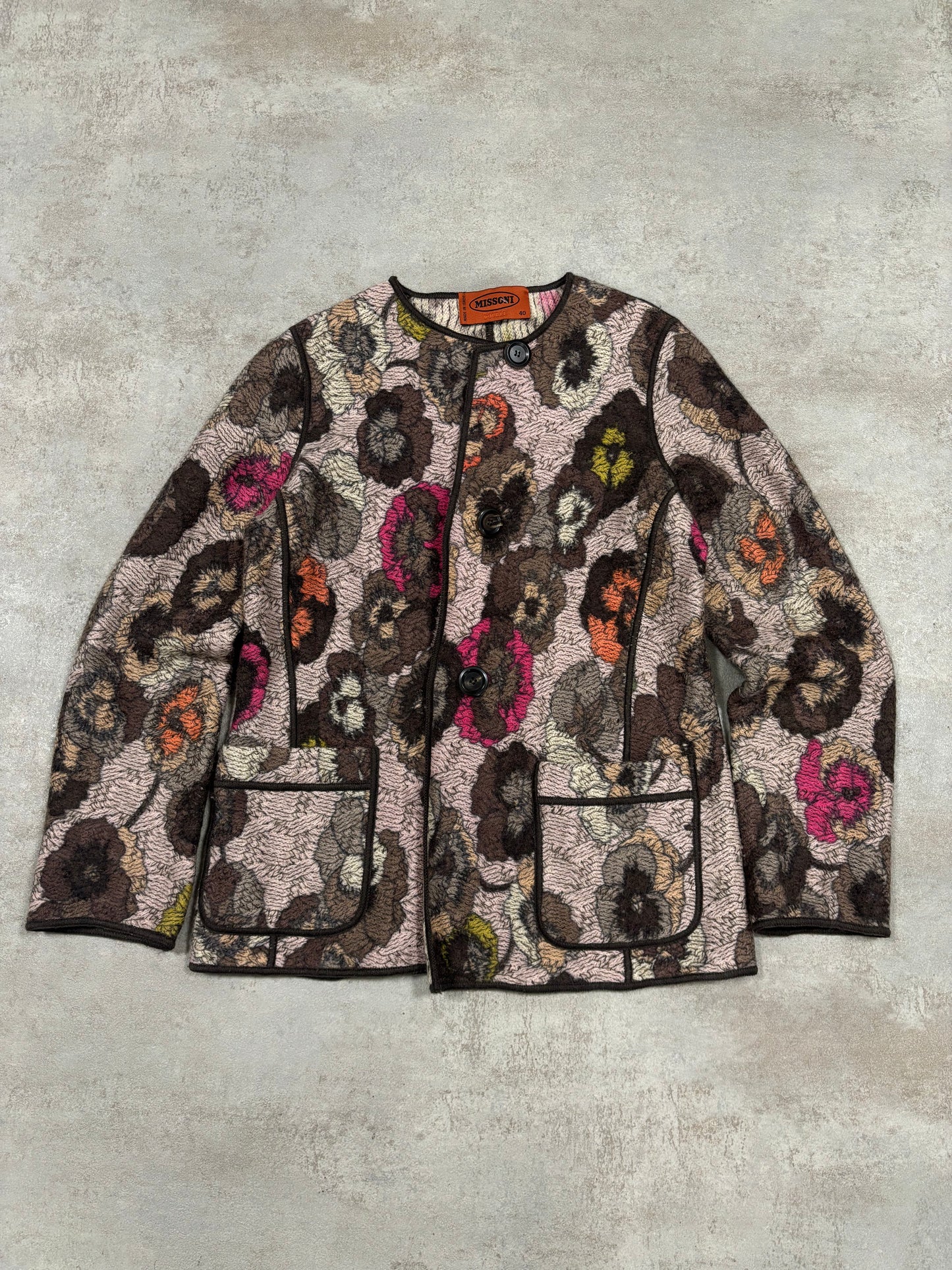 Jersey Cardigan Doble Abotonado Missoni ‘Double’ 00s Vintage - M