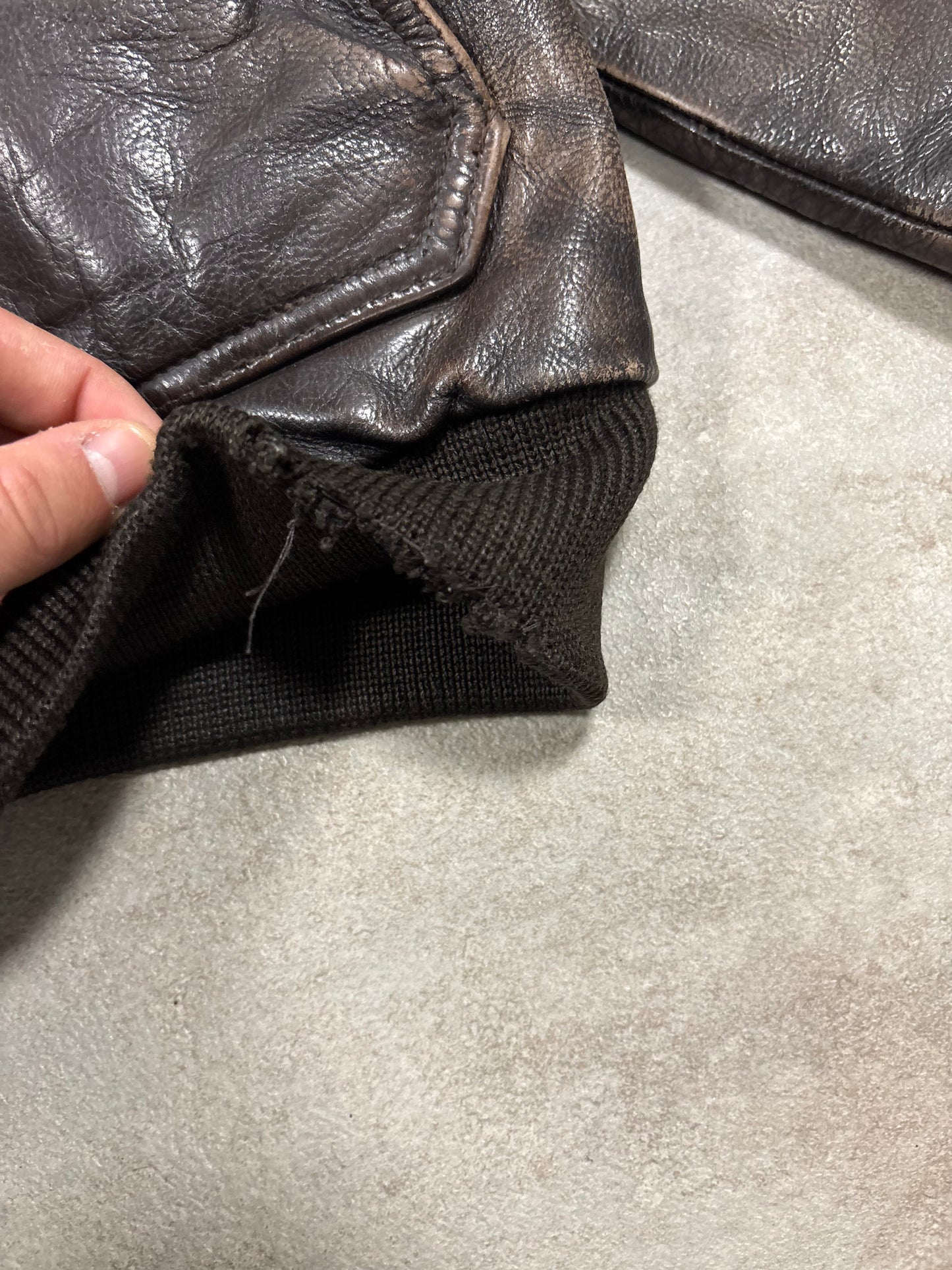 Chaqueta Cuero G-1 Avirex 1992 Vintage - L