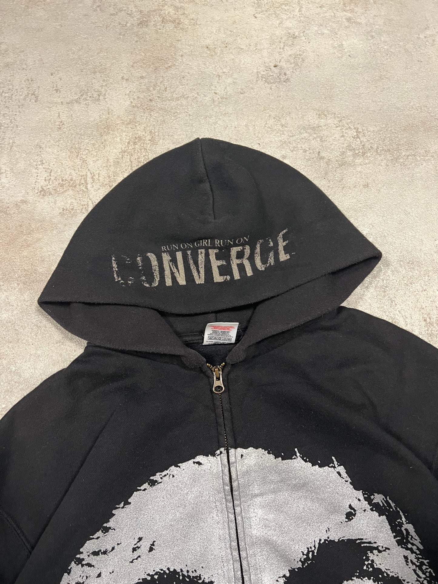 Sudadera Vintage Converge 2004 ‘Run on a girl run on’ - M
