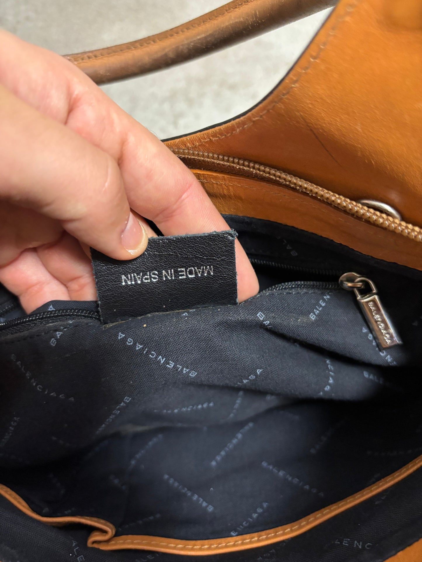 Bolso Cuero Piel Balenciaga 00s Vintage