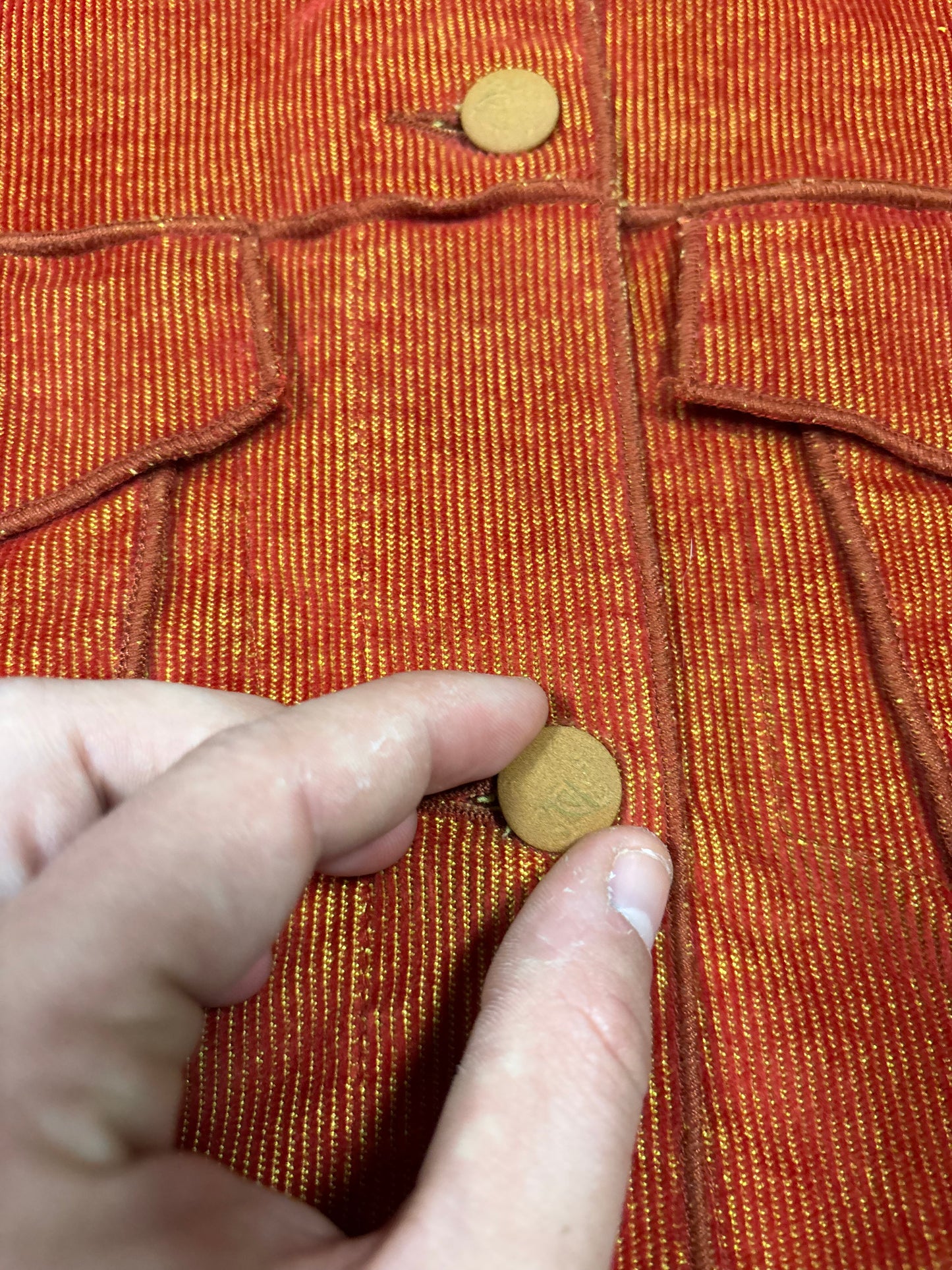 Conjunto Pana Irisdescente Jean Paul Gaultier 90s Vintage - S