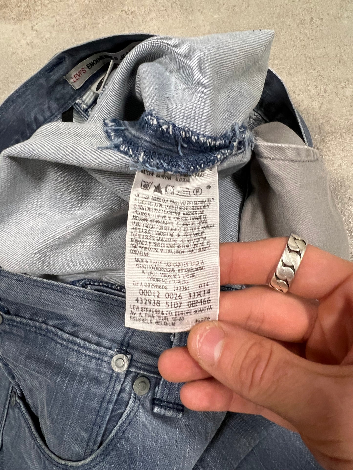 Pantalones Vaqueros Asimétricos Vintage Levi’s Engineered 00’s - M