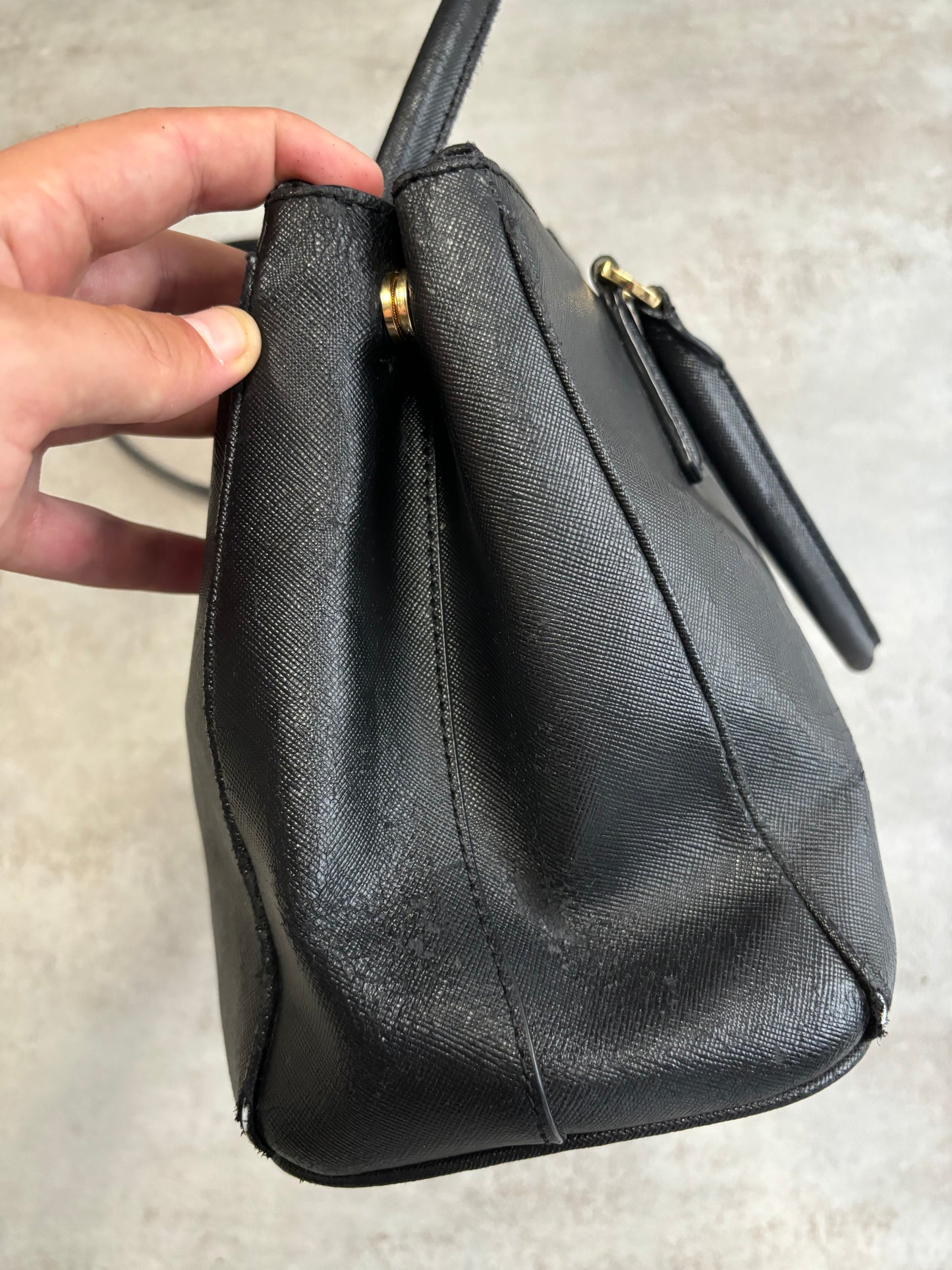 Bolso Prada Saffiano Small Galleria Double Zip Tote Bag