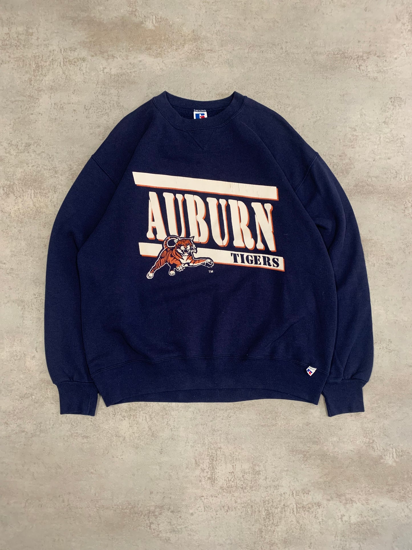 Sudadera Russell Auburn Tigers 90s Vintage - M