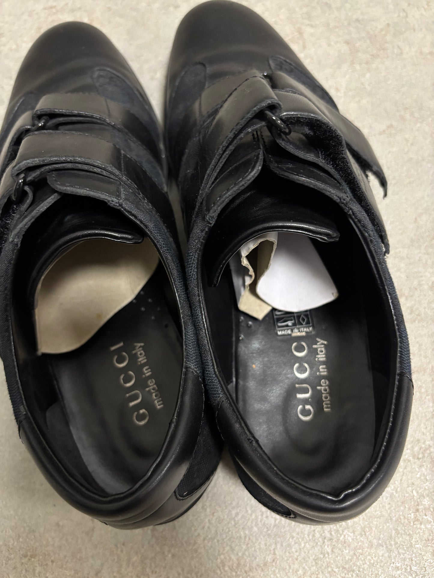 Zapatos Velcro Cuero Gucci Monogram 00s Vintage - 42