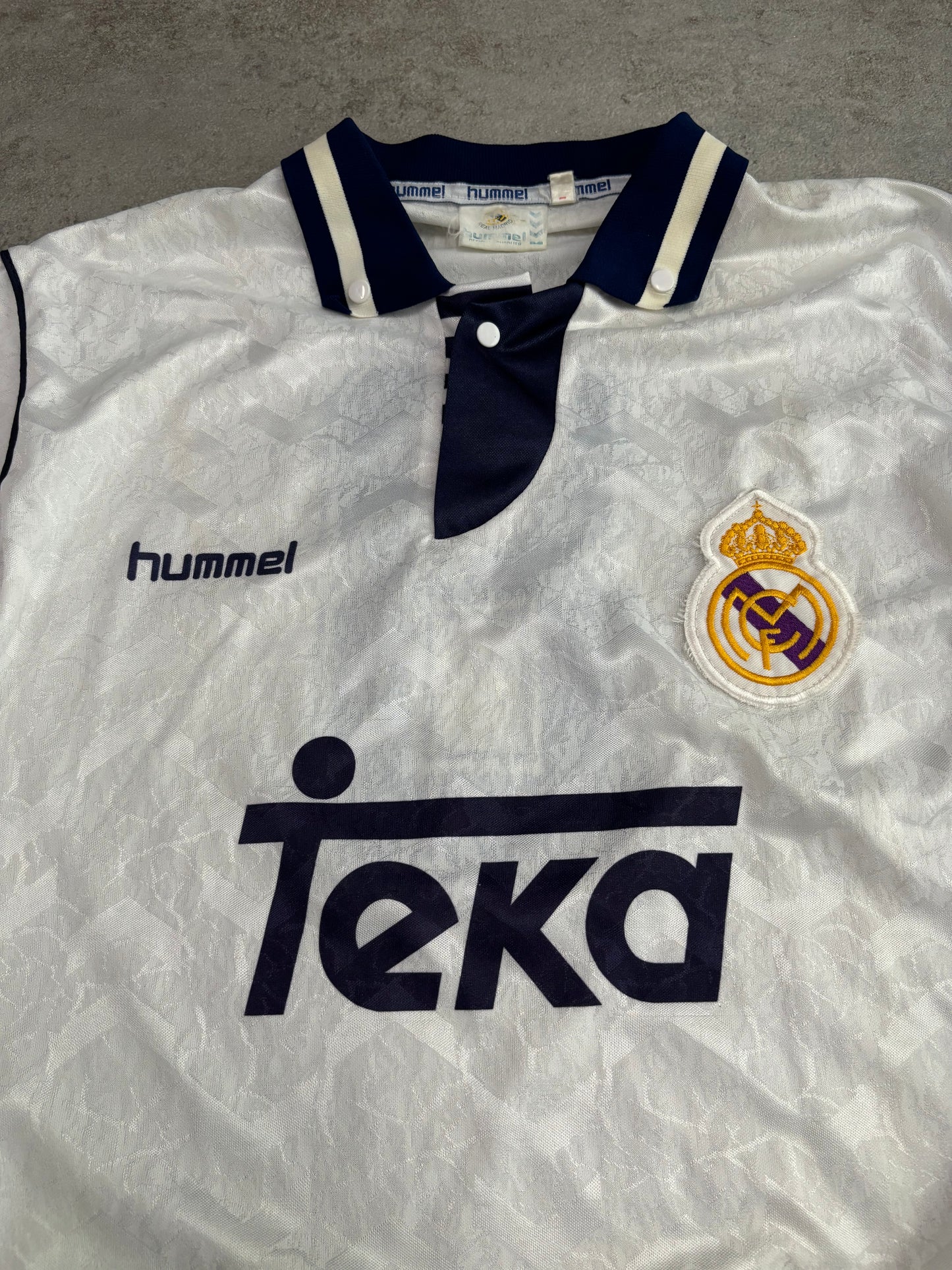 Camiseta Manga Larga Real Madrid ‘8’ 1992/1993 Vintage - M