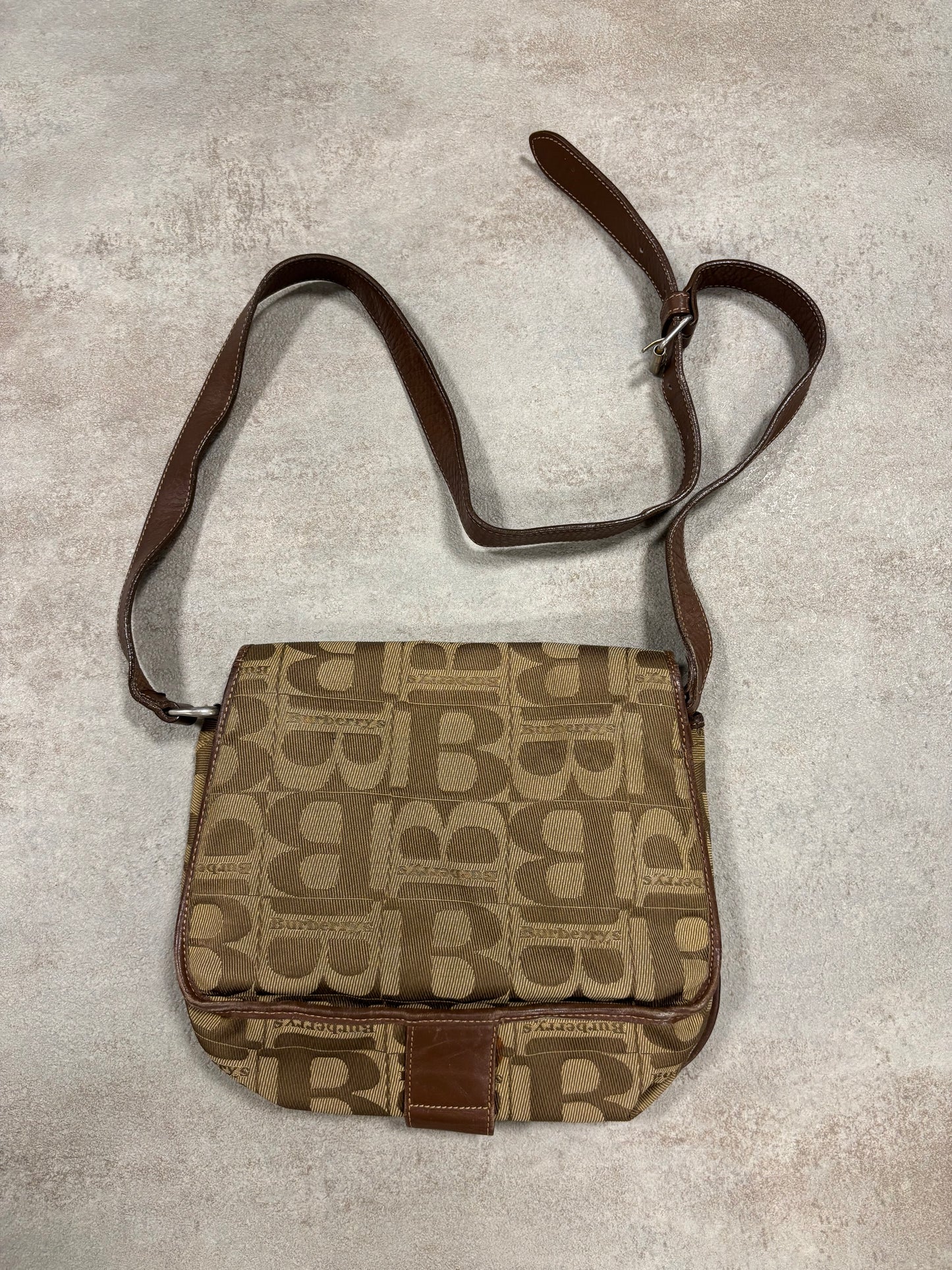 Bolso Bandolera Monogram Burberry 00s Vintage