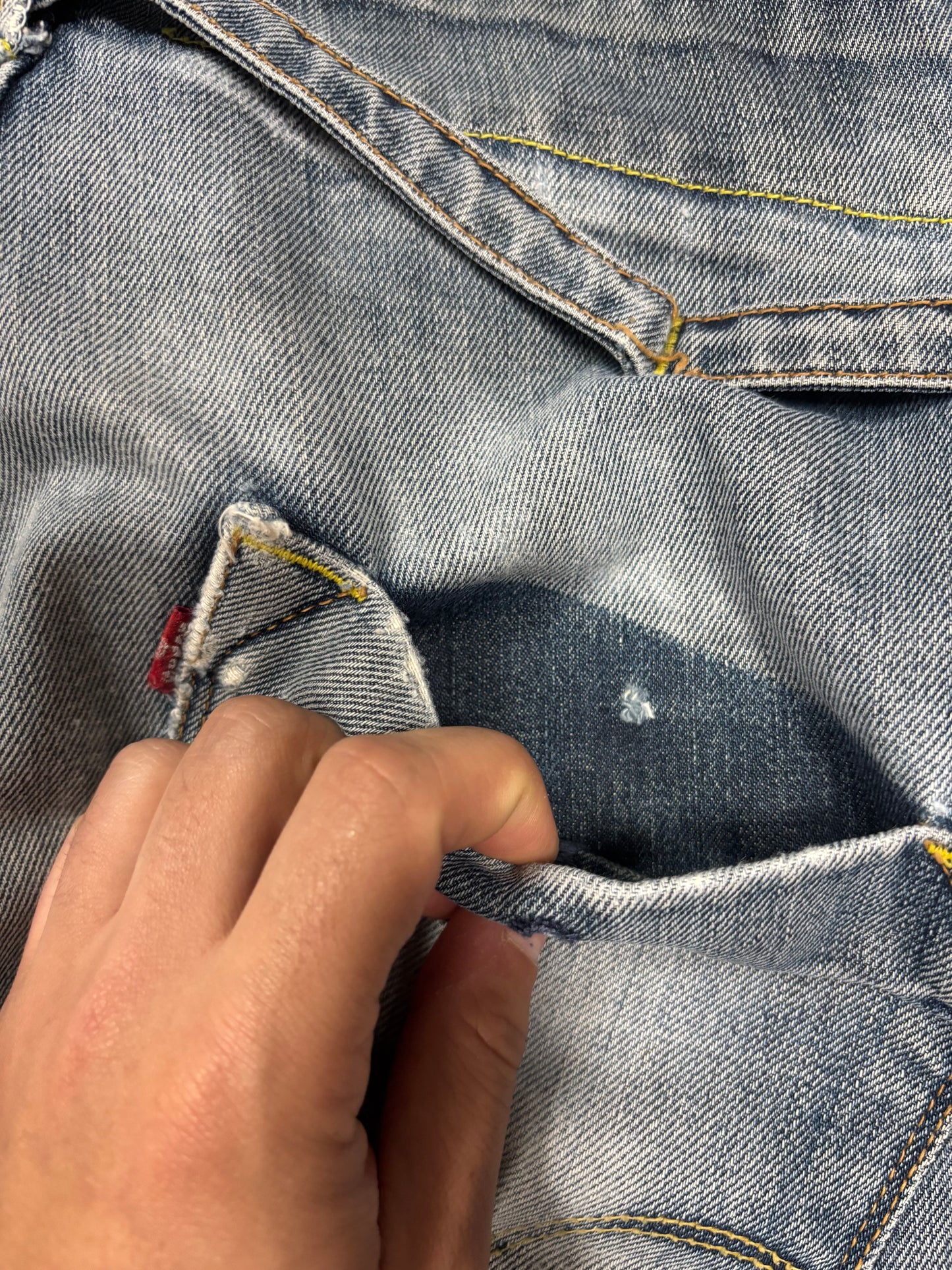Pantalones Rectos ‘Buckle Back’ Levi’s 00s Vintage - M