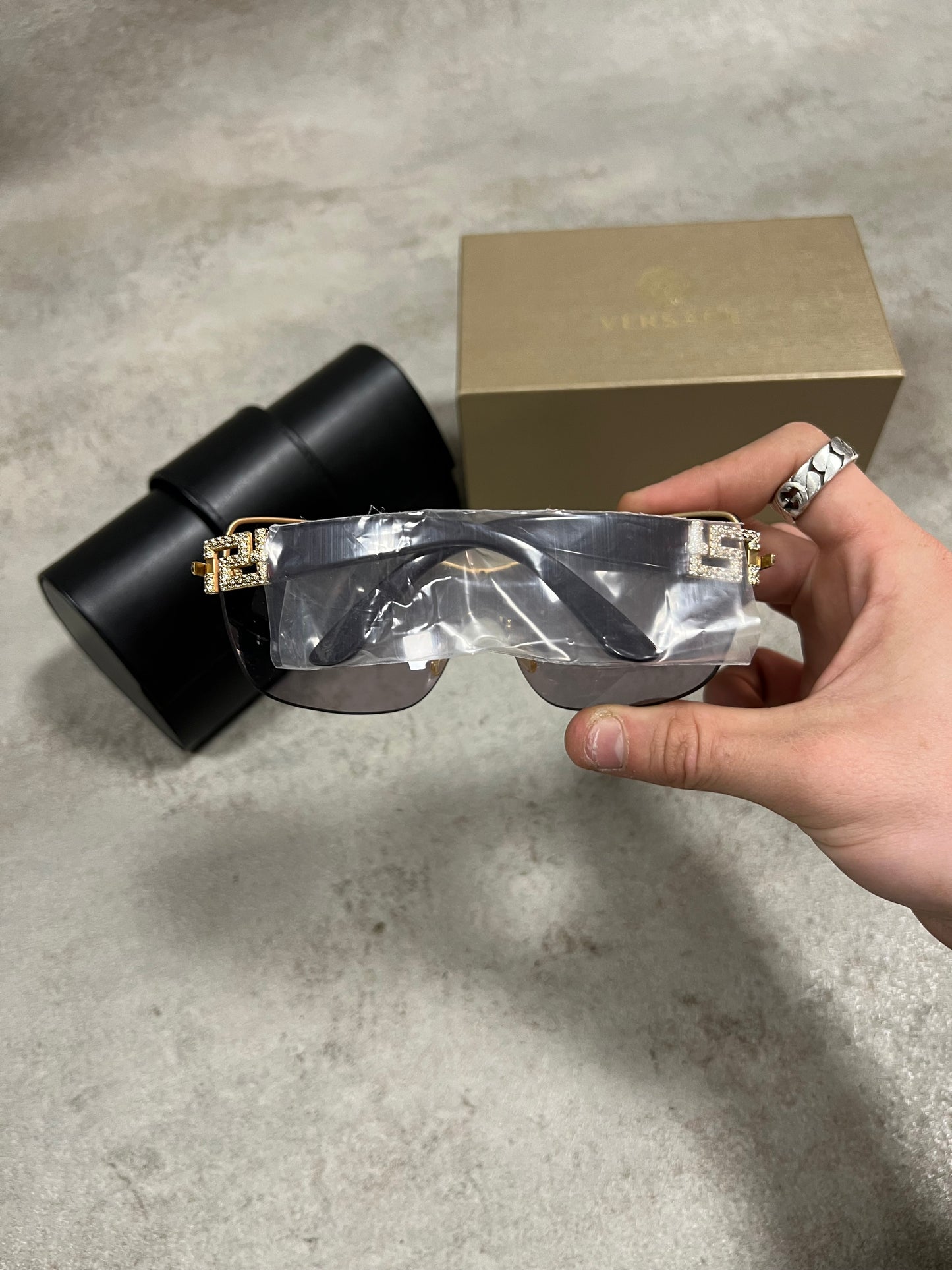 Gafas Sol ‘Full Mask ‘ Vintage Versace 00’s Deadstock