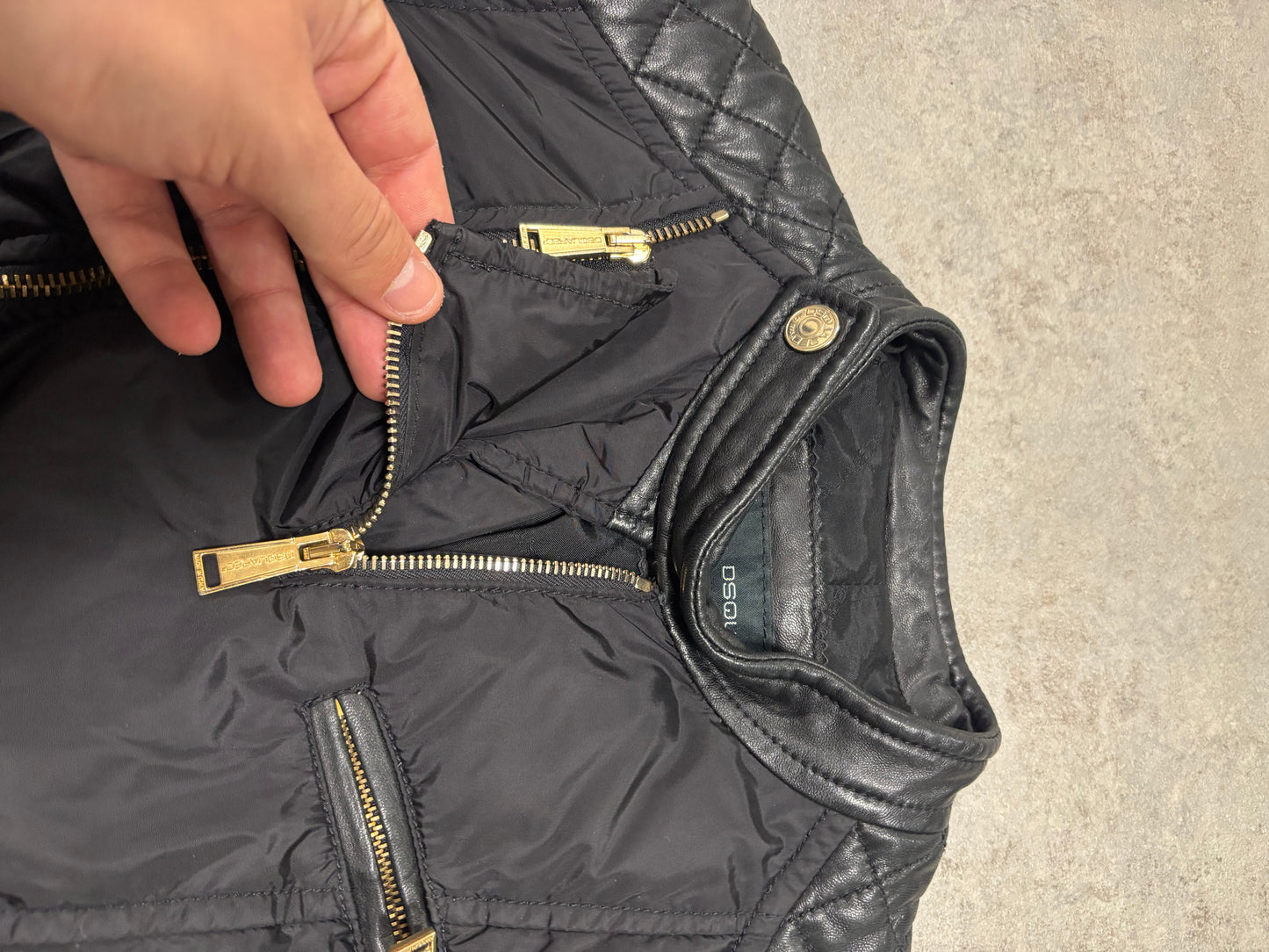 Chaqueta Racing Asimétrica Multizip Dsquared2 00s Vintage - XS