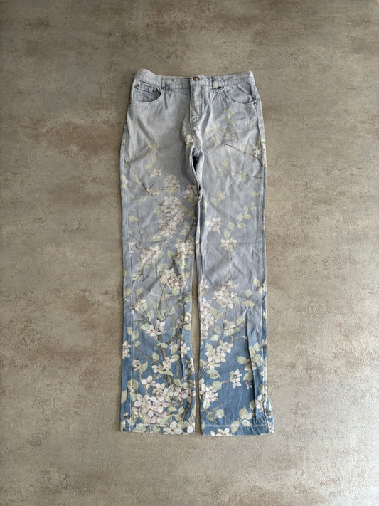 Pantalones Full Print Roberto Cavalli 90s Vintage -S