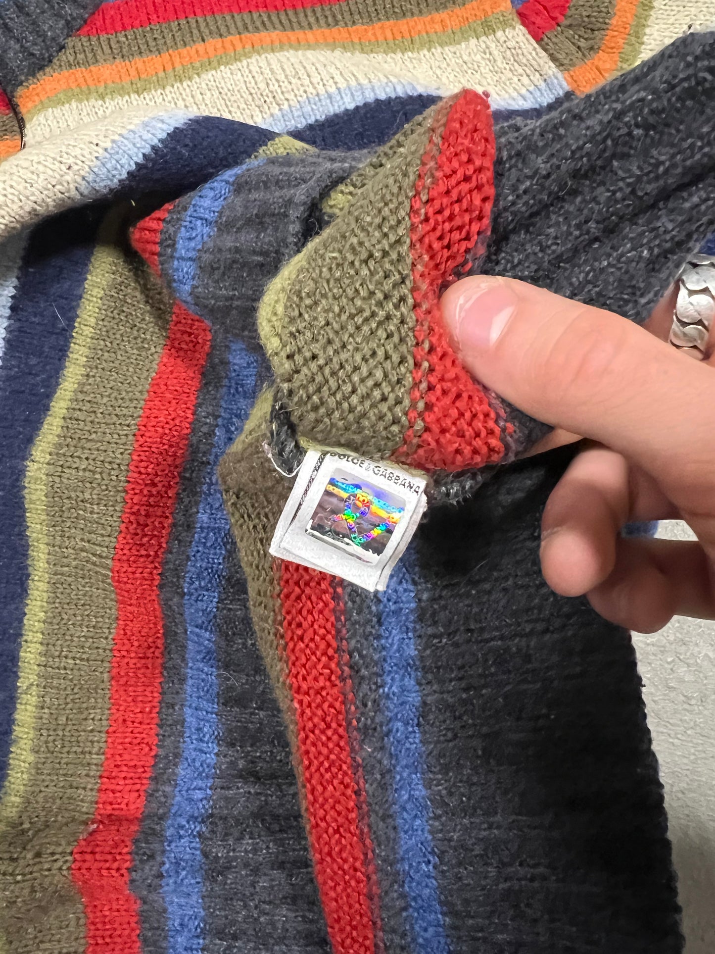 Jersey Lana Rayas Vintage Dolce & Gabbana 00’s - M