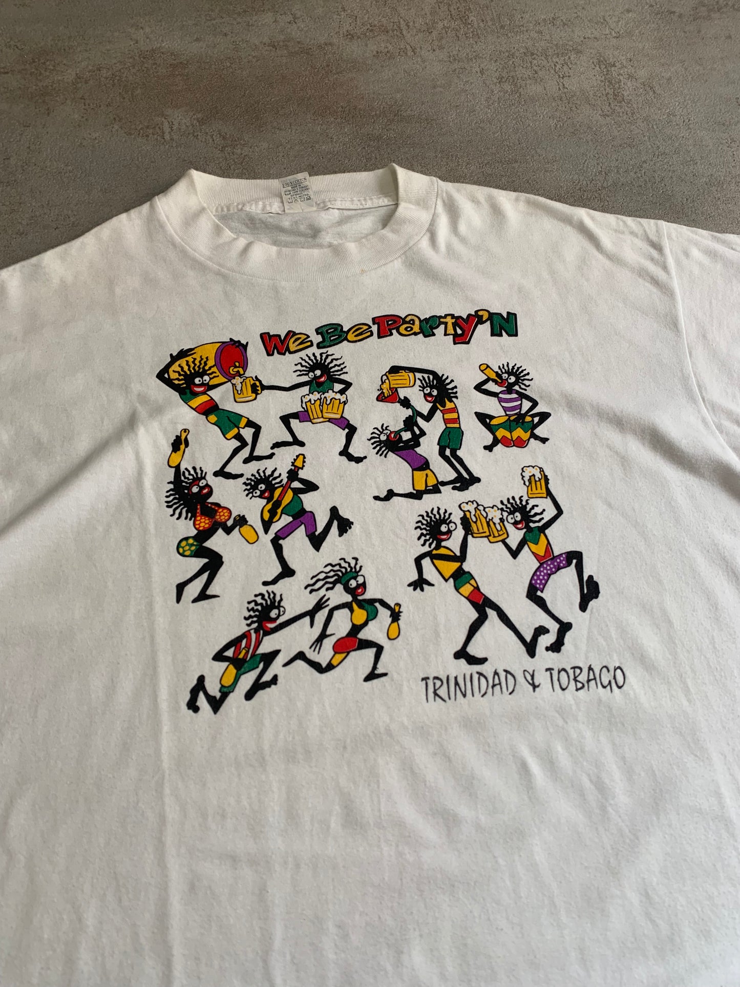 Camiseta Vintage Trinidad Tobago Souvenir - XL