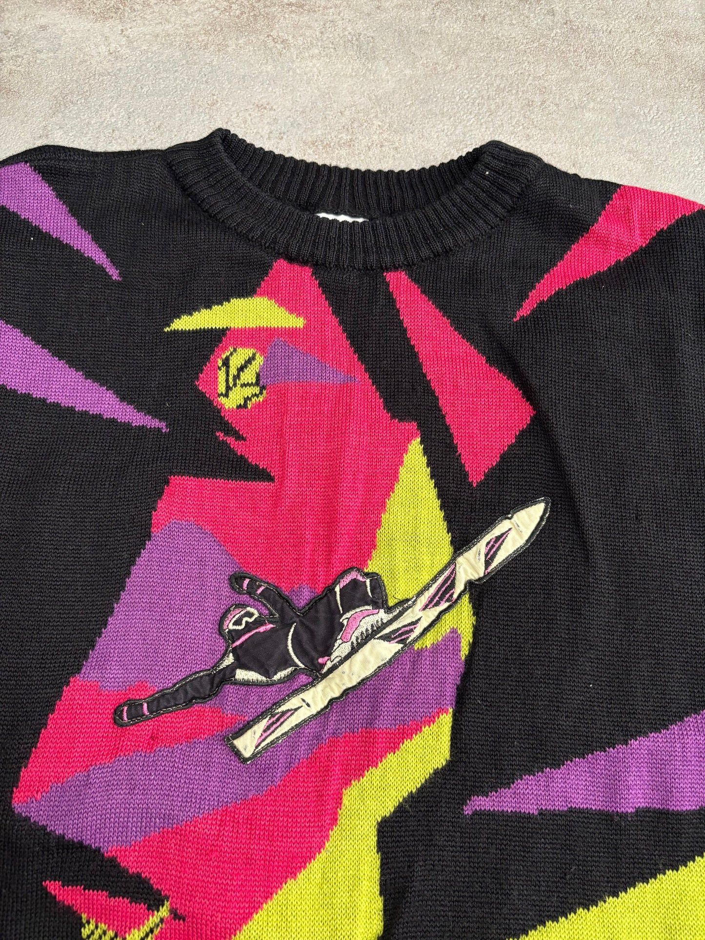 Jersey Puma Ski 80s Vintage - S