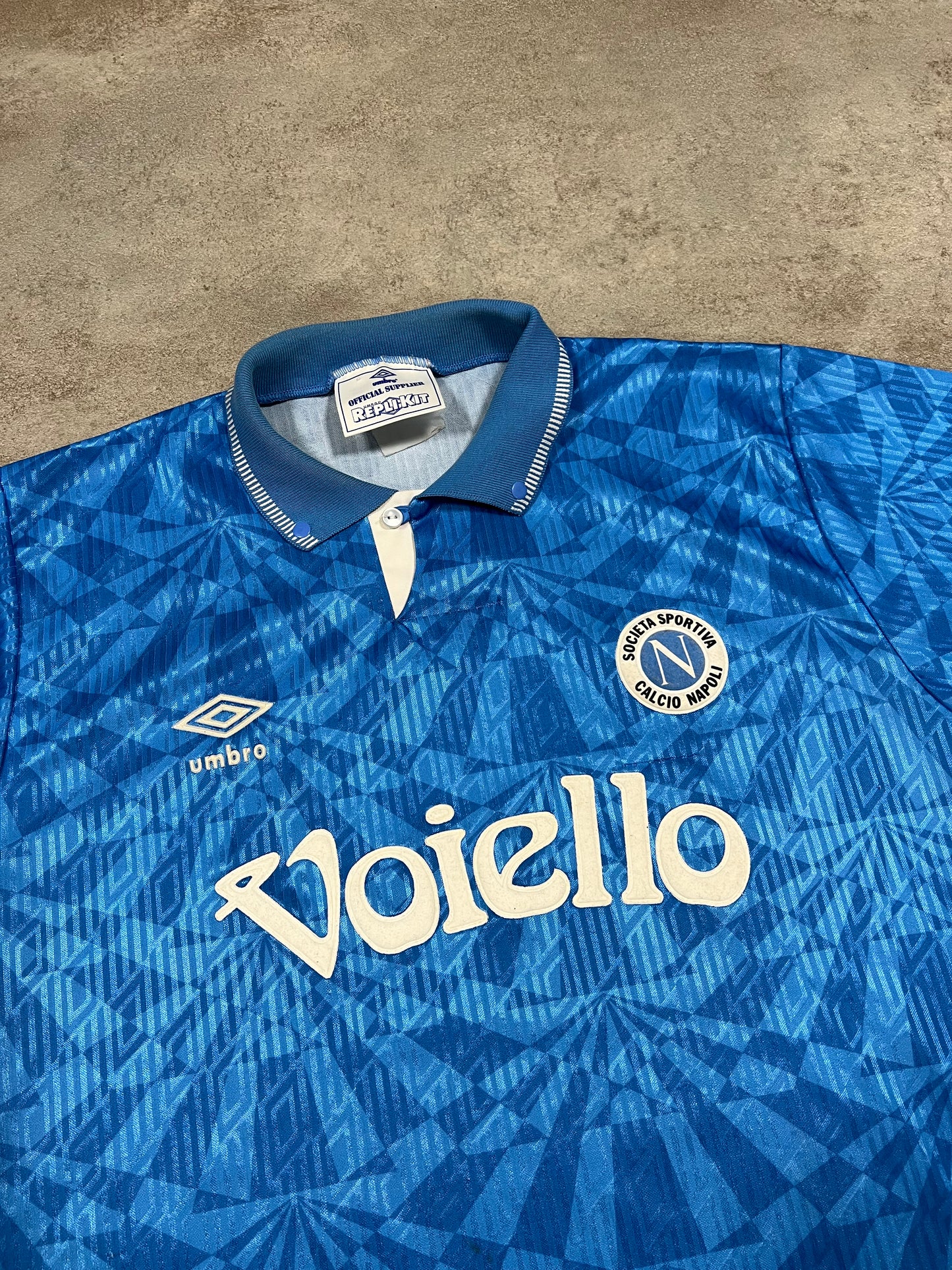 Camiseta Vintage Umbro Nápoles 1991-93 Kit - L