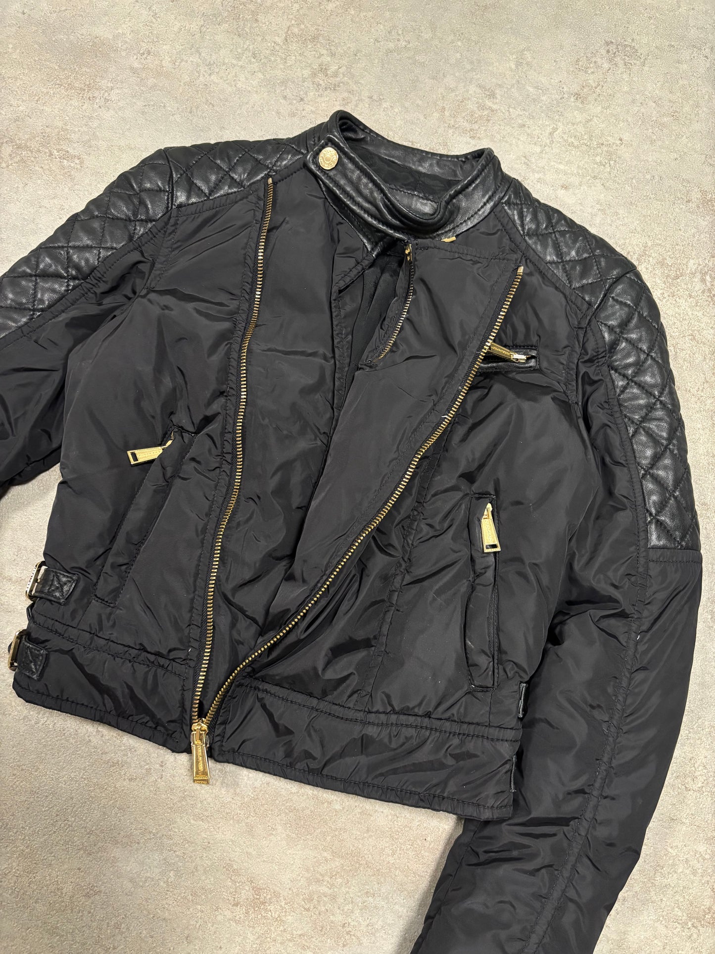 Chaqueta Racing Asimétrica Multizip Dsquared2 00s Vintage - XS