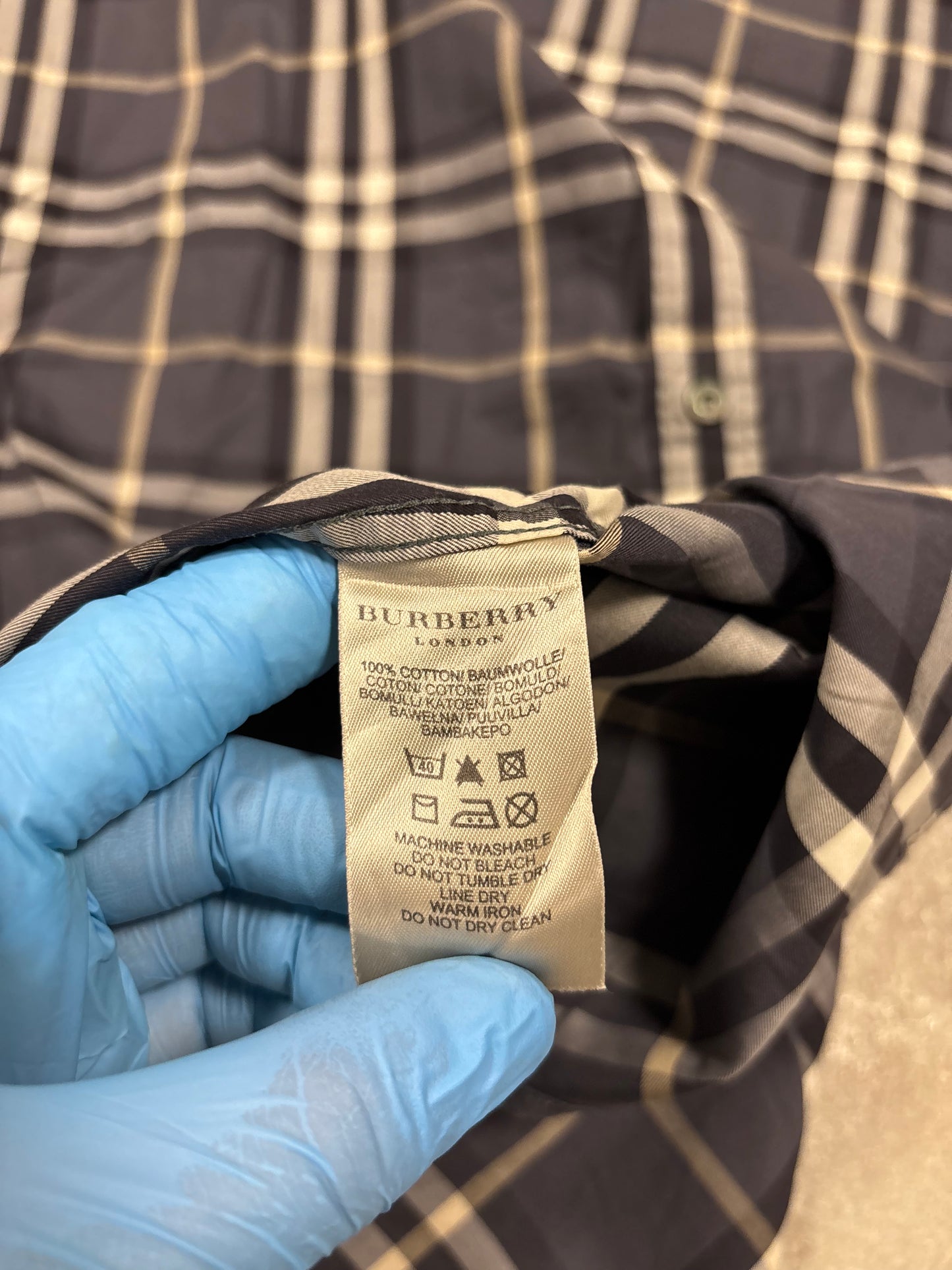 Camisa Cuadros Nova Check Burberry 00s Vintage - XL