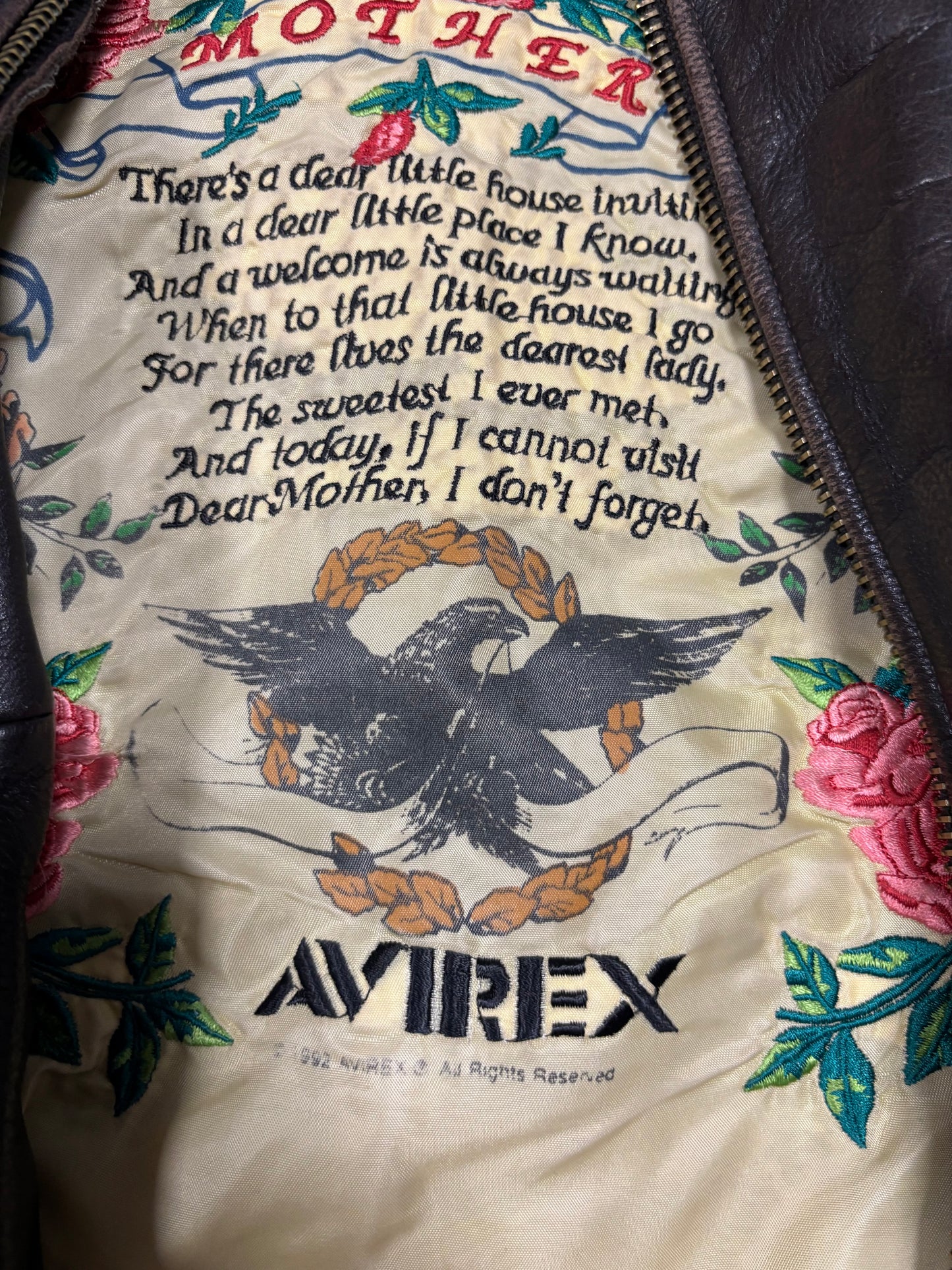 Chaqueta Cuero G-1 Avirex 1992 Vintage - L