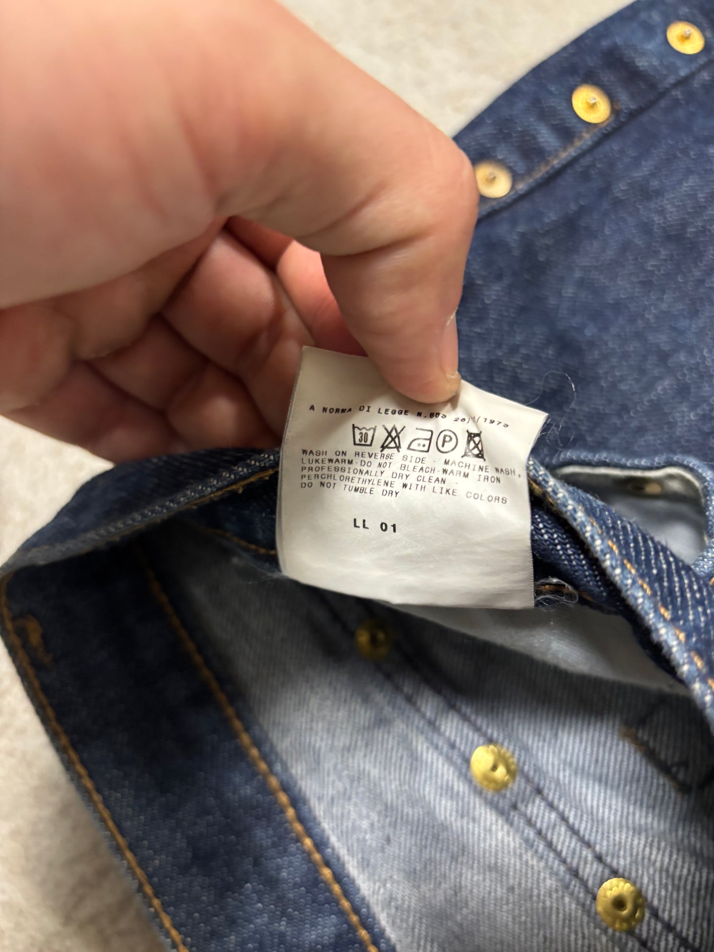 Pantalones Indigo Remaches Dolce & Gabbana 00s Vintage - S