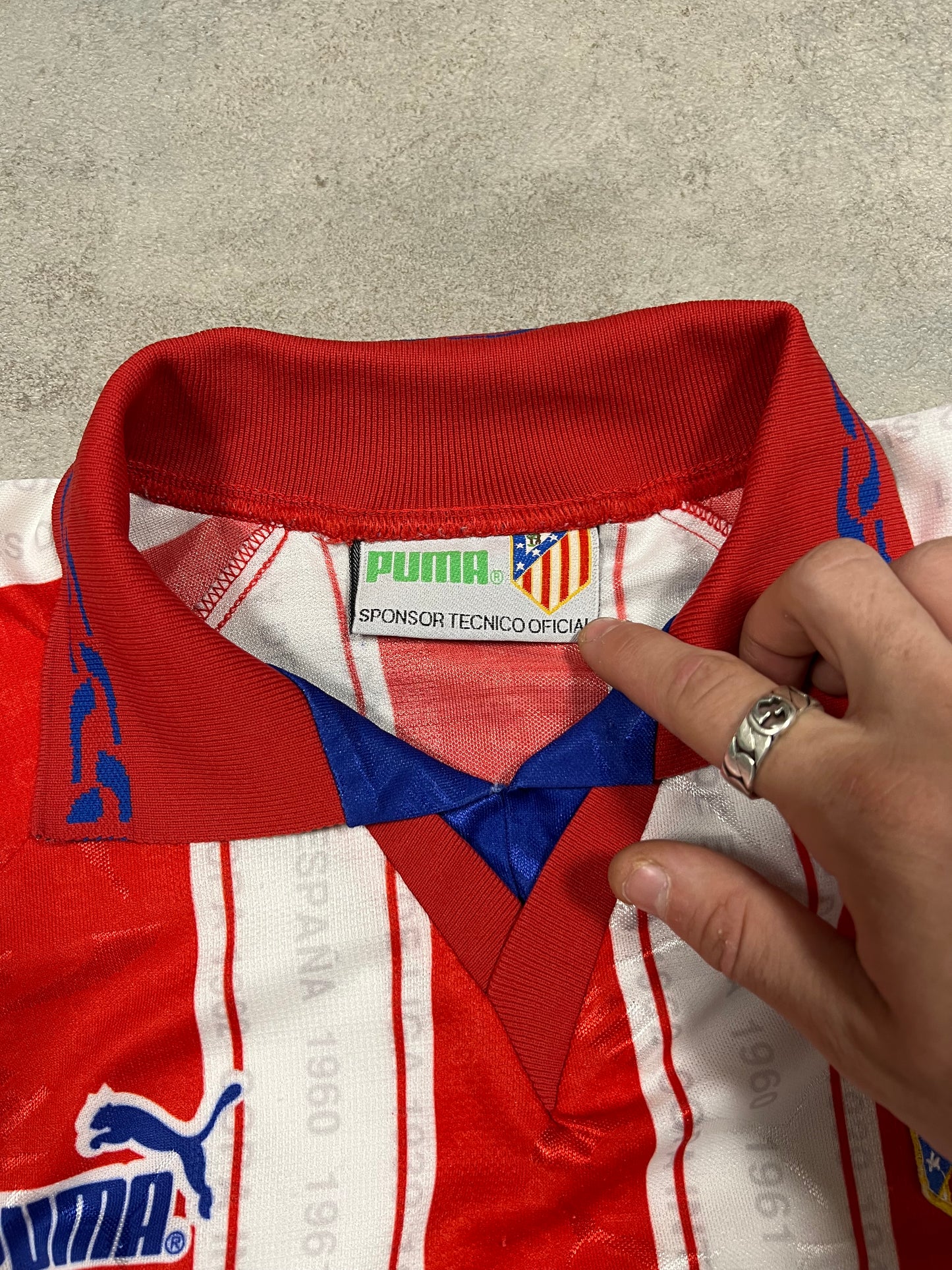 Camiseta Fútbol Vintage Puma Atlético Madrid 1995/96 ‘Marbella ‘ Kit - L