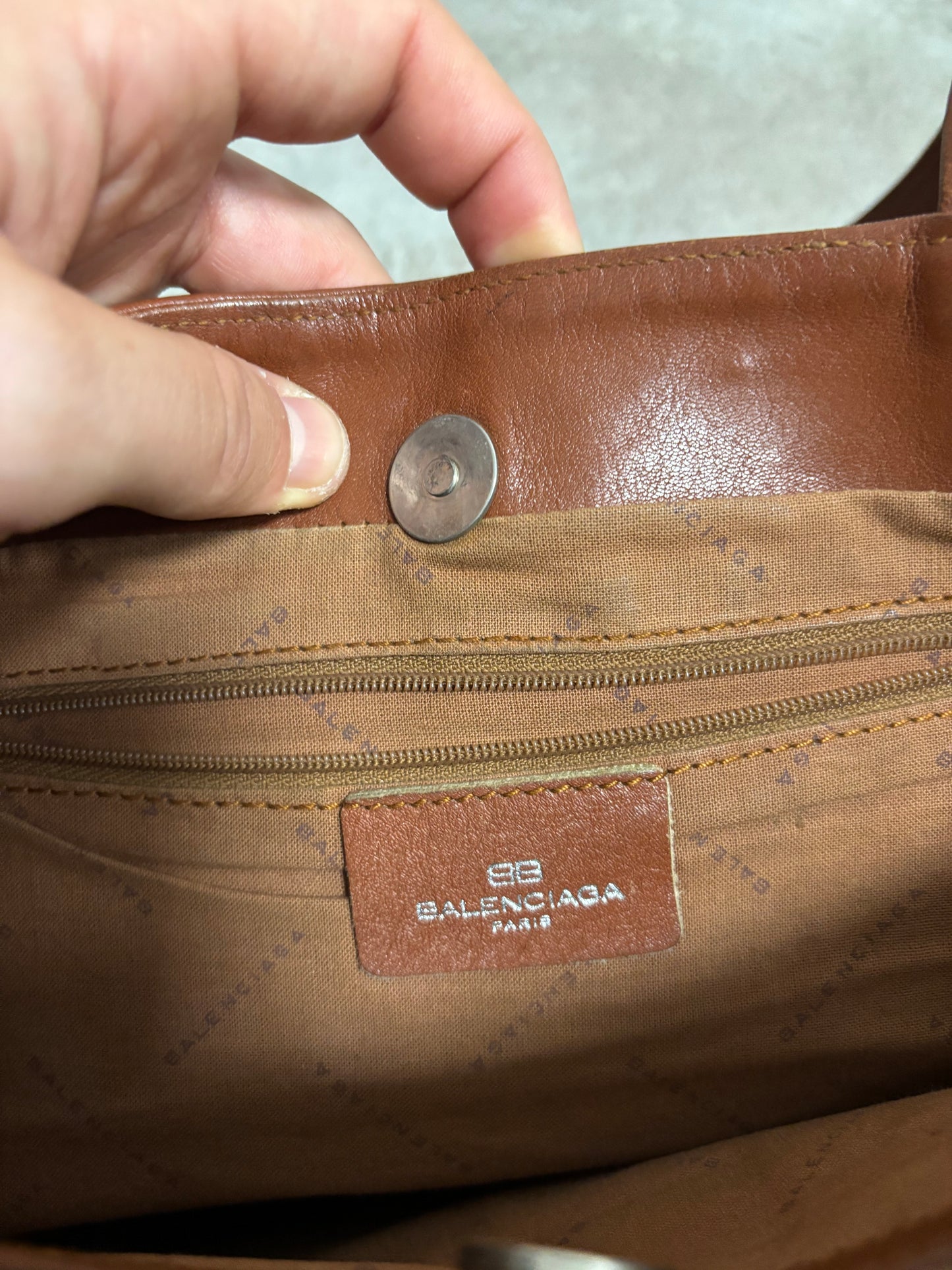 Bolso Hombro Cuero Balenciaga 00s Vintage