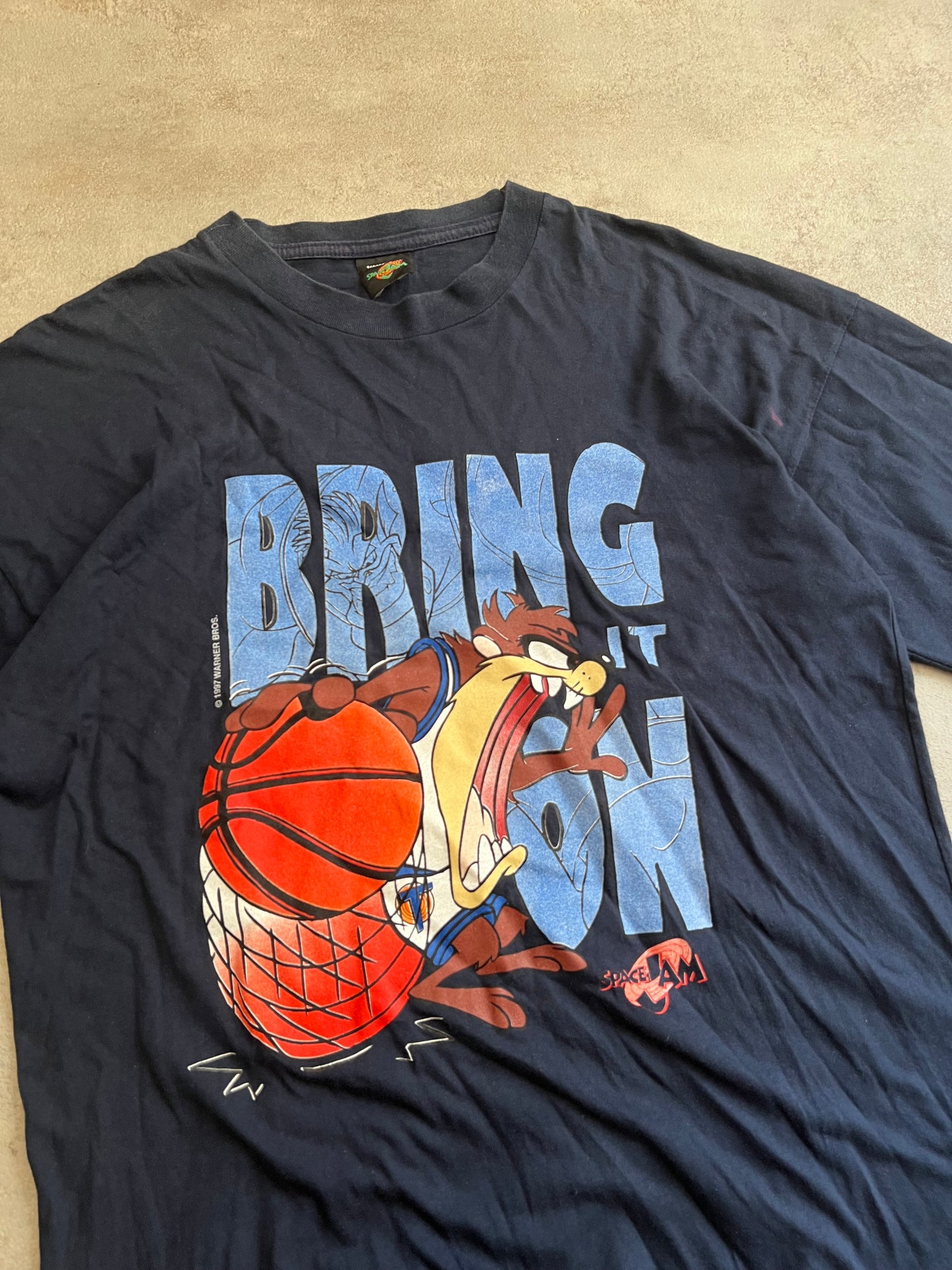 Camiseta Vintage Looney Tunes Space Jam 1997 - L