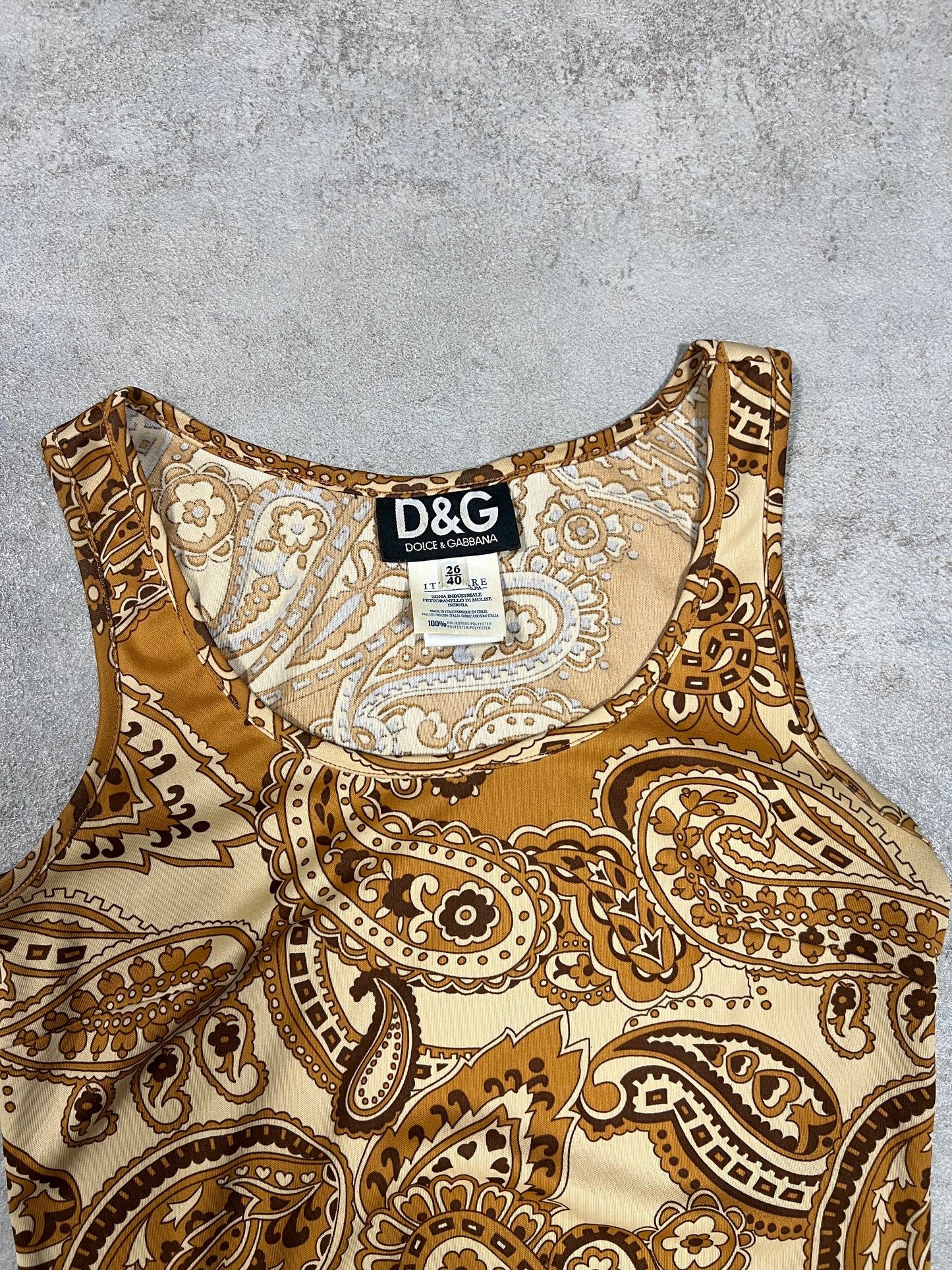 Vestido Estampado Vintage Dolce Gabbana 00’s - L