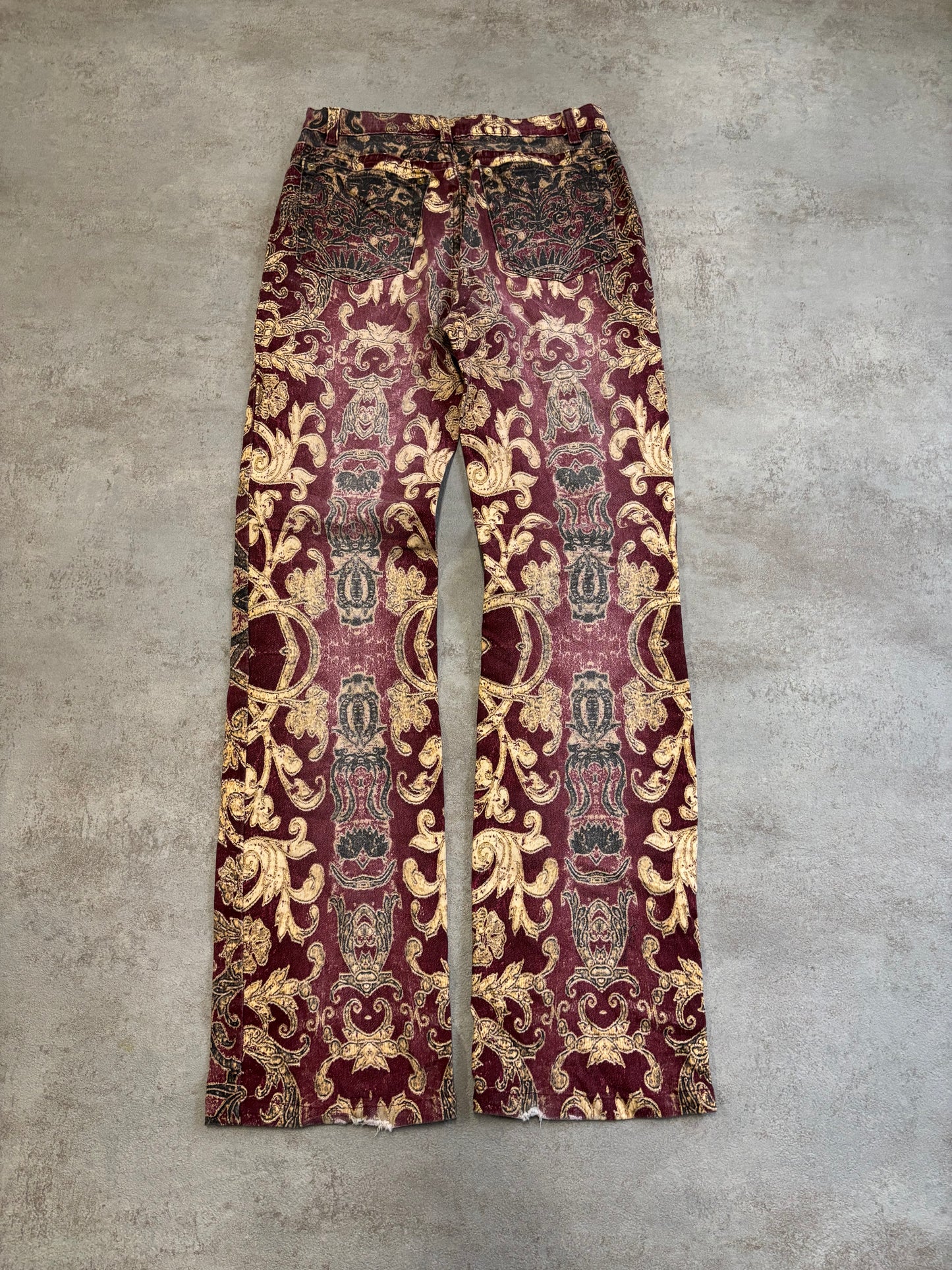 Pantalones Elásticos Roberto Cavalli ‘Full Print’ 90s Vintage - S