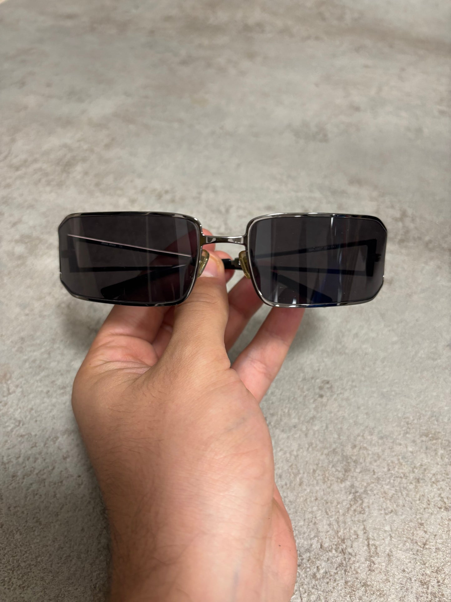 Gafas Rectangulares Metálicas Miu Miu 00s Vintage