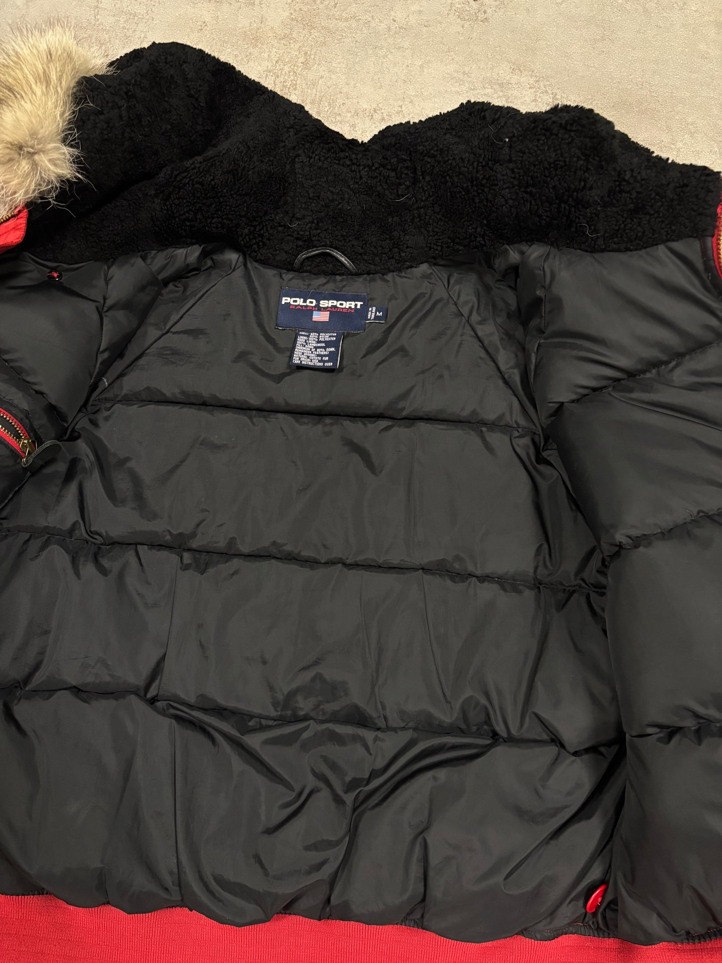 Chaqueta Bomber N-2B Polo Sport Ralph Lauren 00s Vintage - M