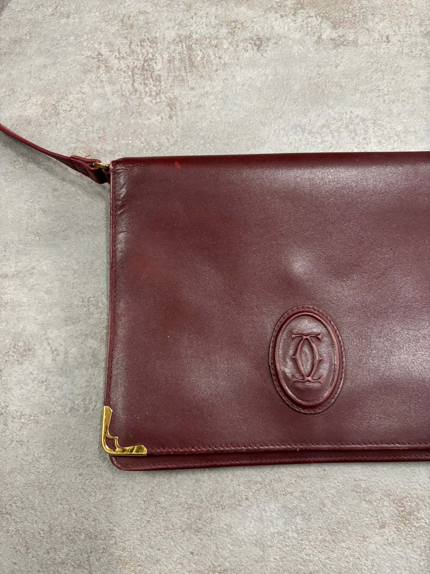 Bolso Cuero Cartier 90s Vintage