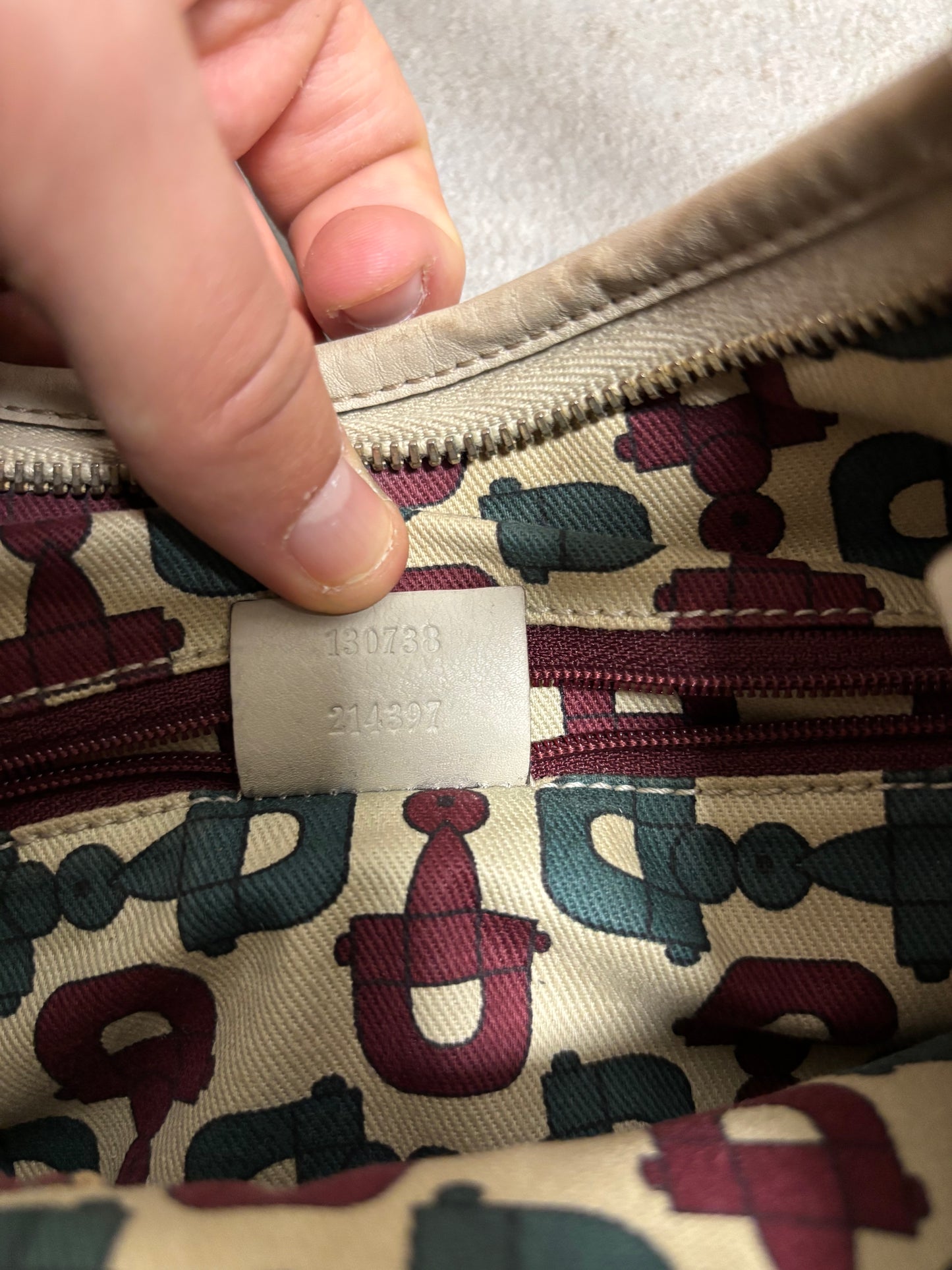 Bolso Hobo D-Ring Abbey Guccissima Cuero Gucci 00s Vintage