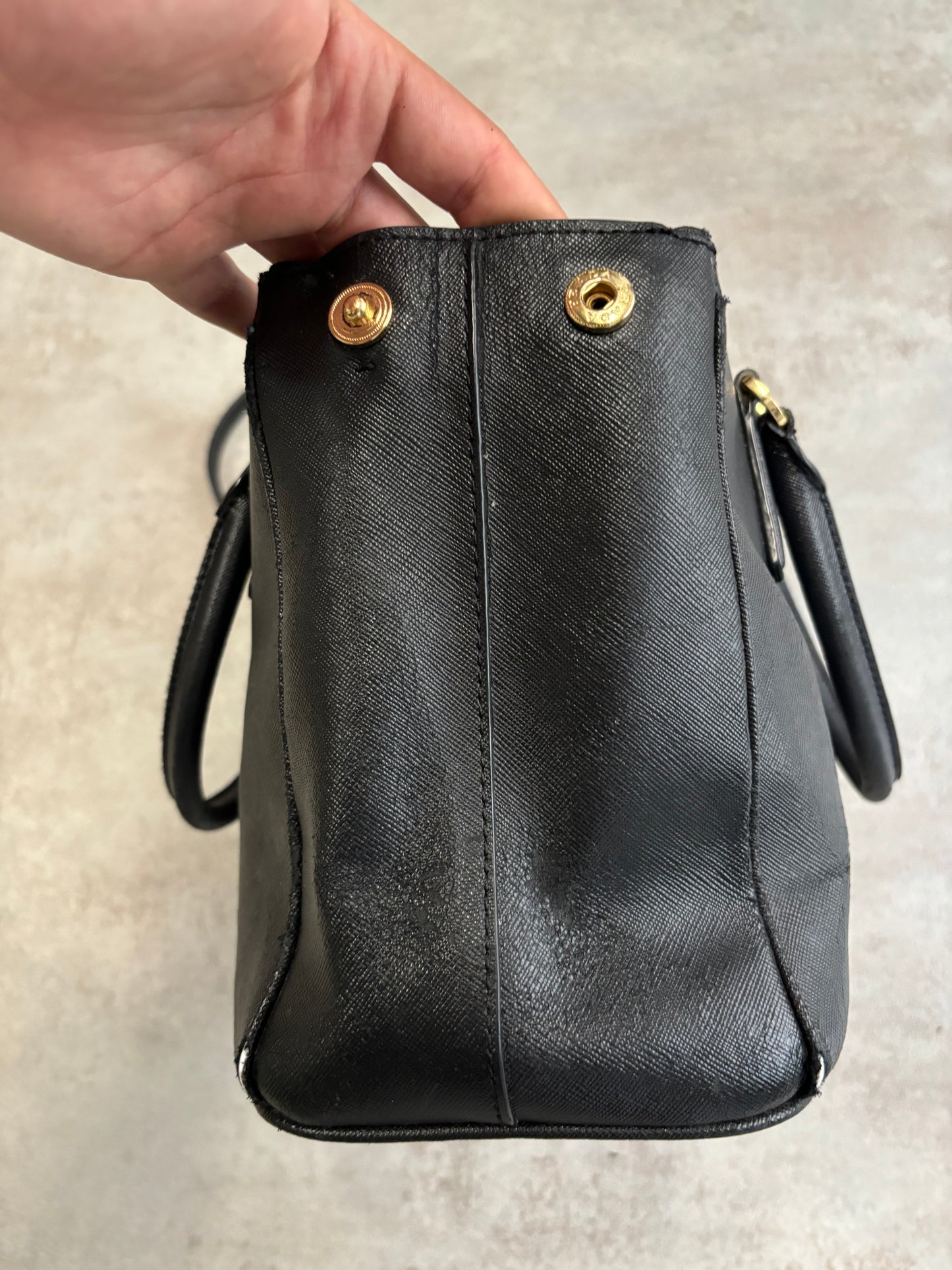 Bolso Prada Saffiano Small Galleria Double Zip Tote Bag