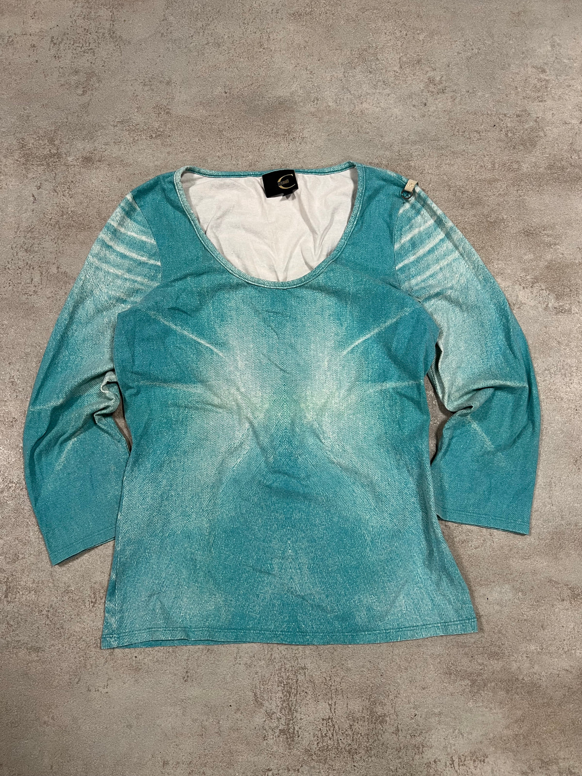 Top Estampado Vintage Just Cavalli Mangas 3/4 00’s - M