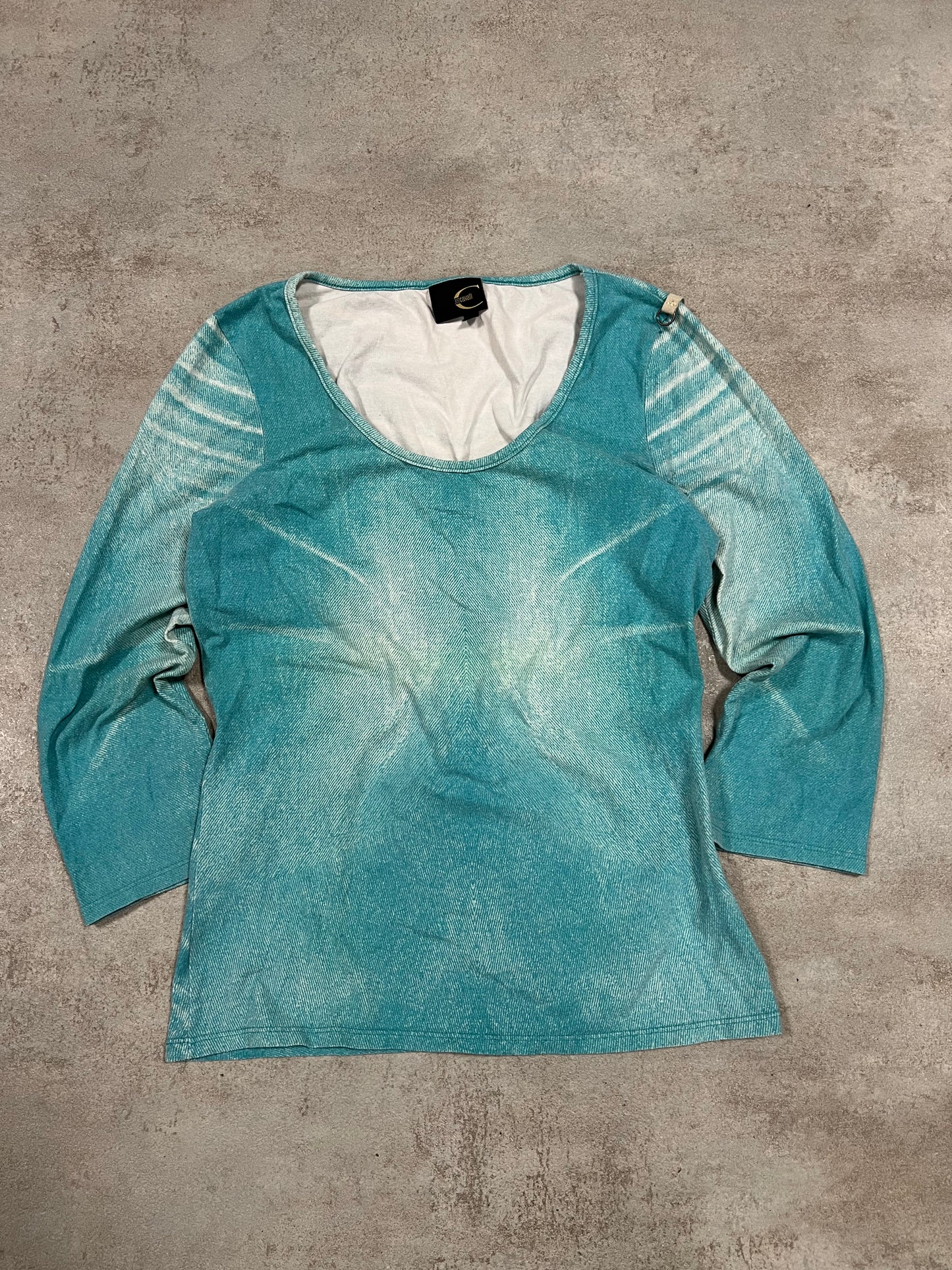 Top Estampado Vintage Just Cavalli Mangas 3/4 00’s - M