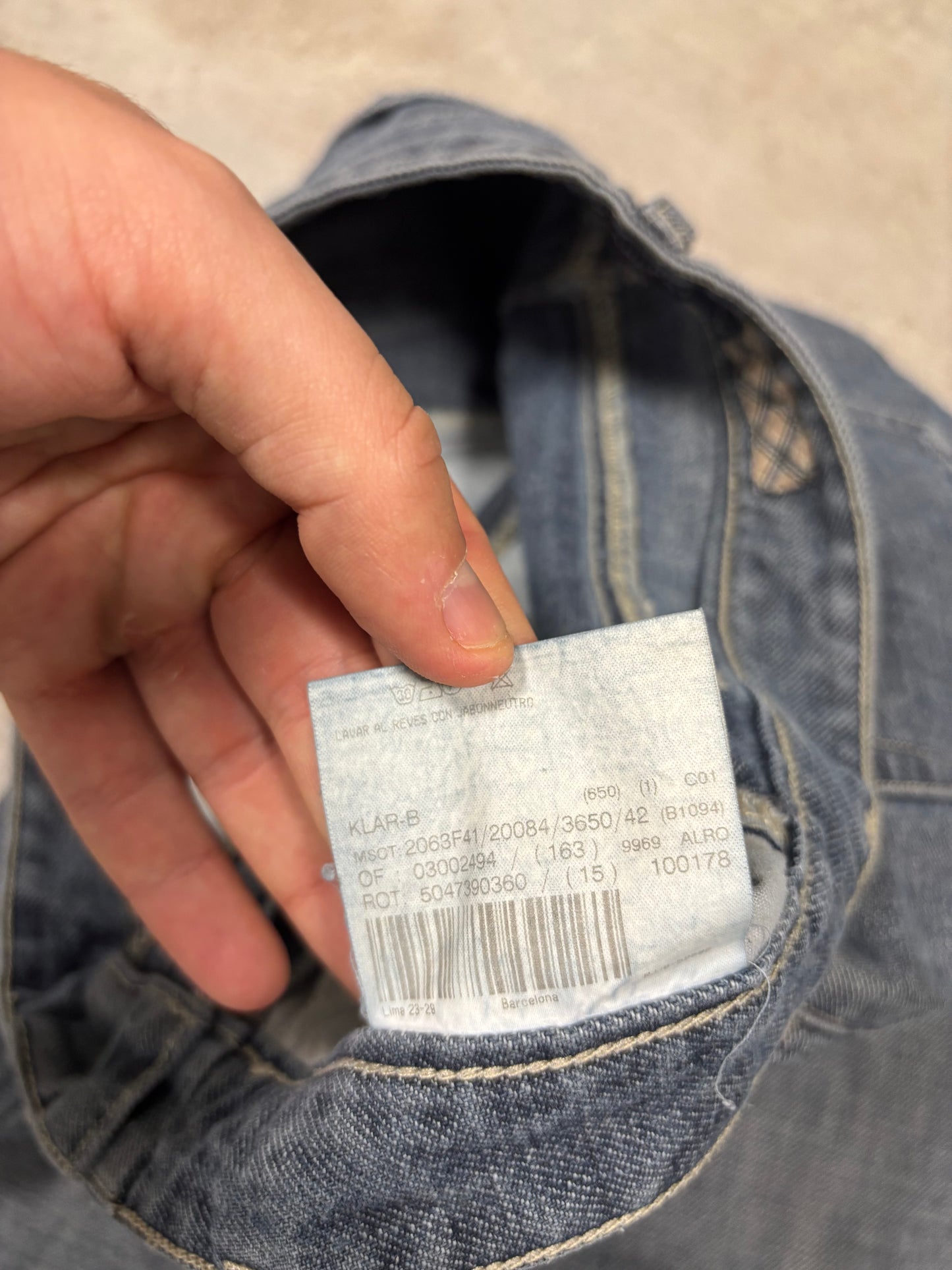 Pantalones Vaqueros Flared Burberry Sport 00s Vintage - M