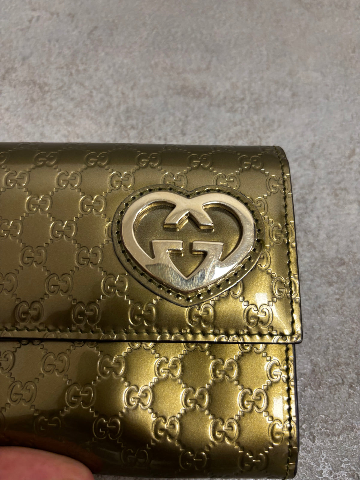 Cartera Charol Gucci ‘Guccissima’ Long Wallet 00s Vintage